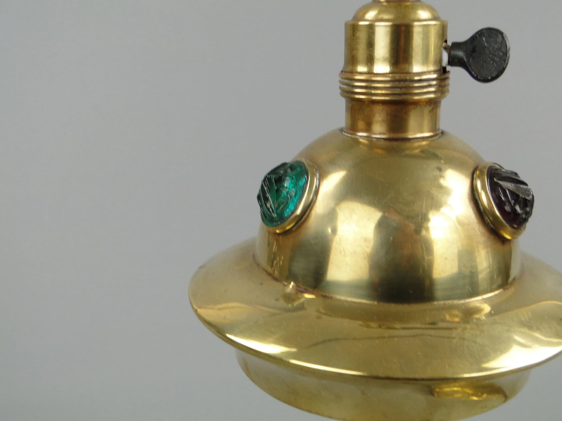 Desk Lamp Art Nouveau, golden, brass, Sweden, early 20th c. - 36115