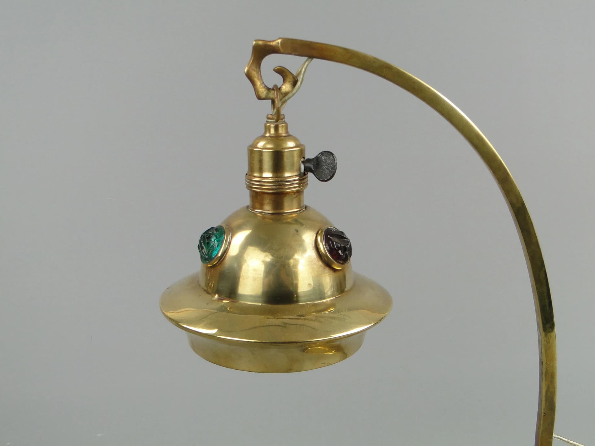 Desk Lamp Art Nouveau, golden, brass, Sweden, early 20th c. - 36114