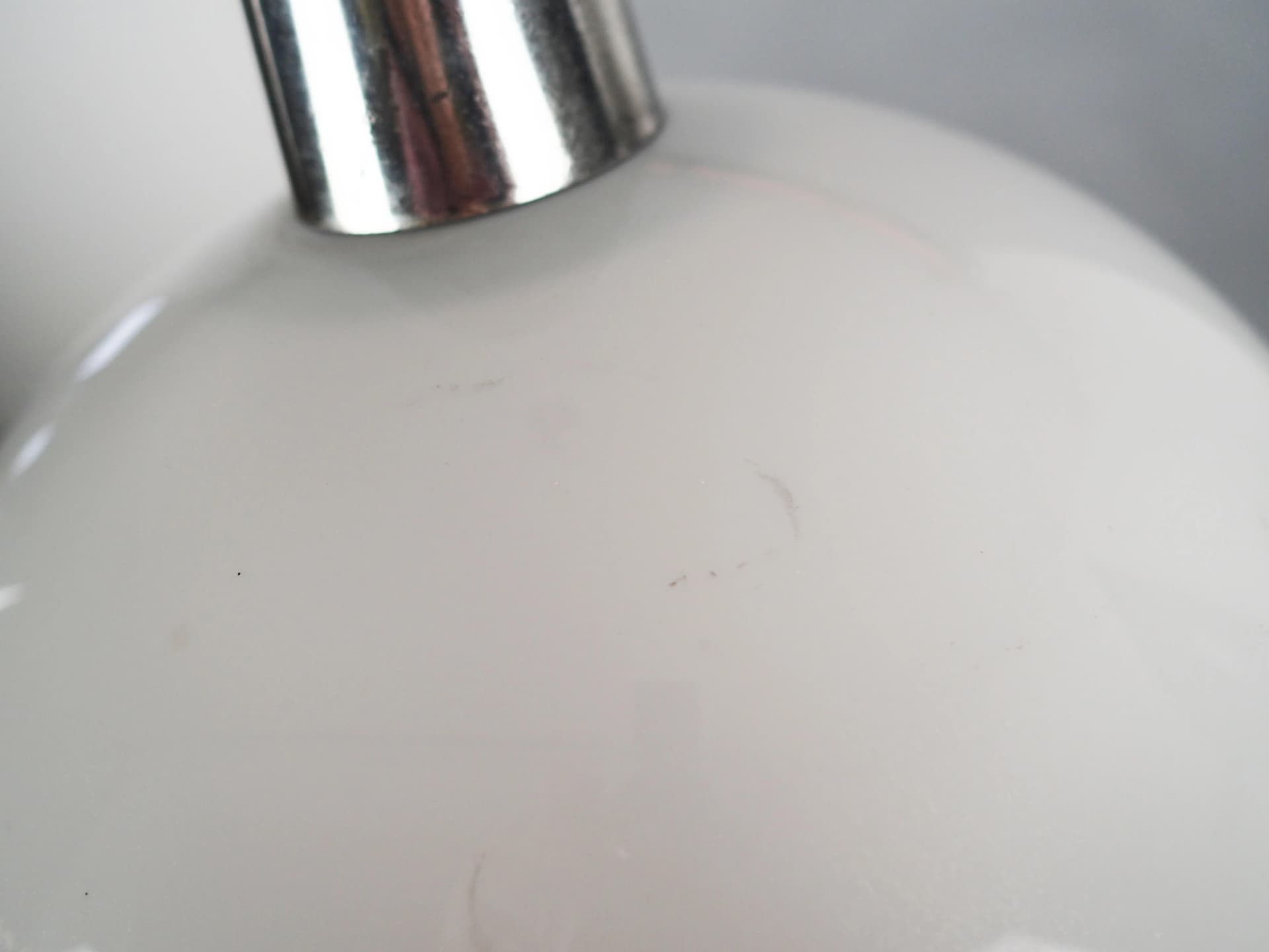 Pendant Lamp Space Age, white plastic, Italy, 1970s - 36226