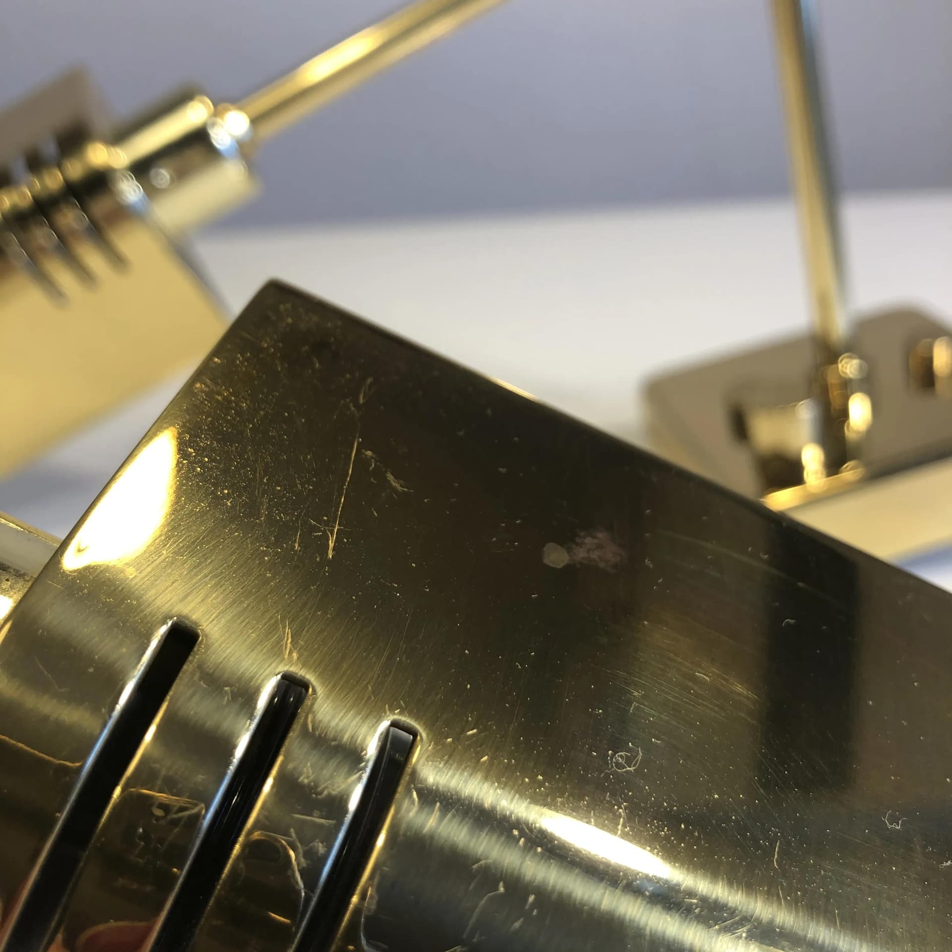 Mosiężne kinkiety modernistyczne, Holtkötter, Niemcy, lata 80. - 36275