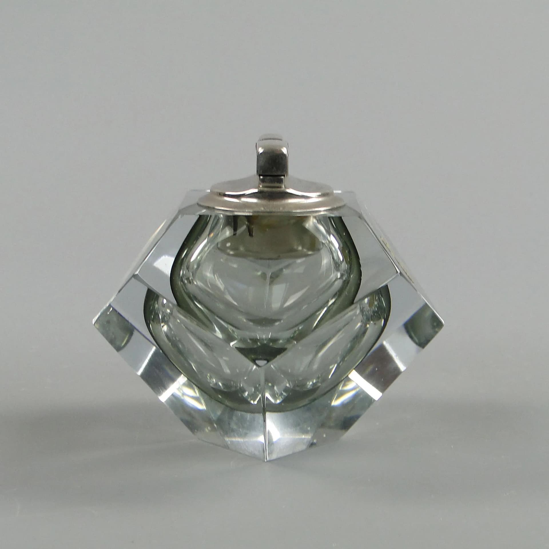 Table lighter, transparent crystal, Germany, 1950s - 36105