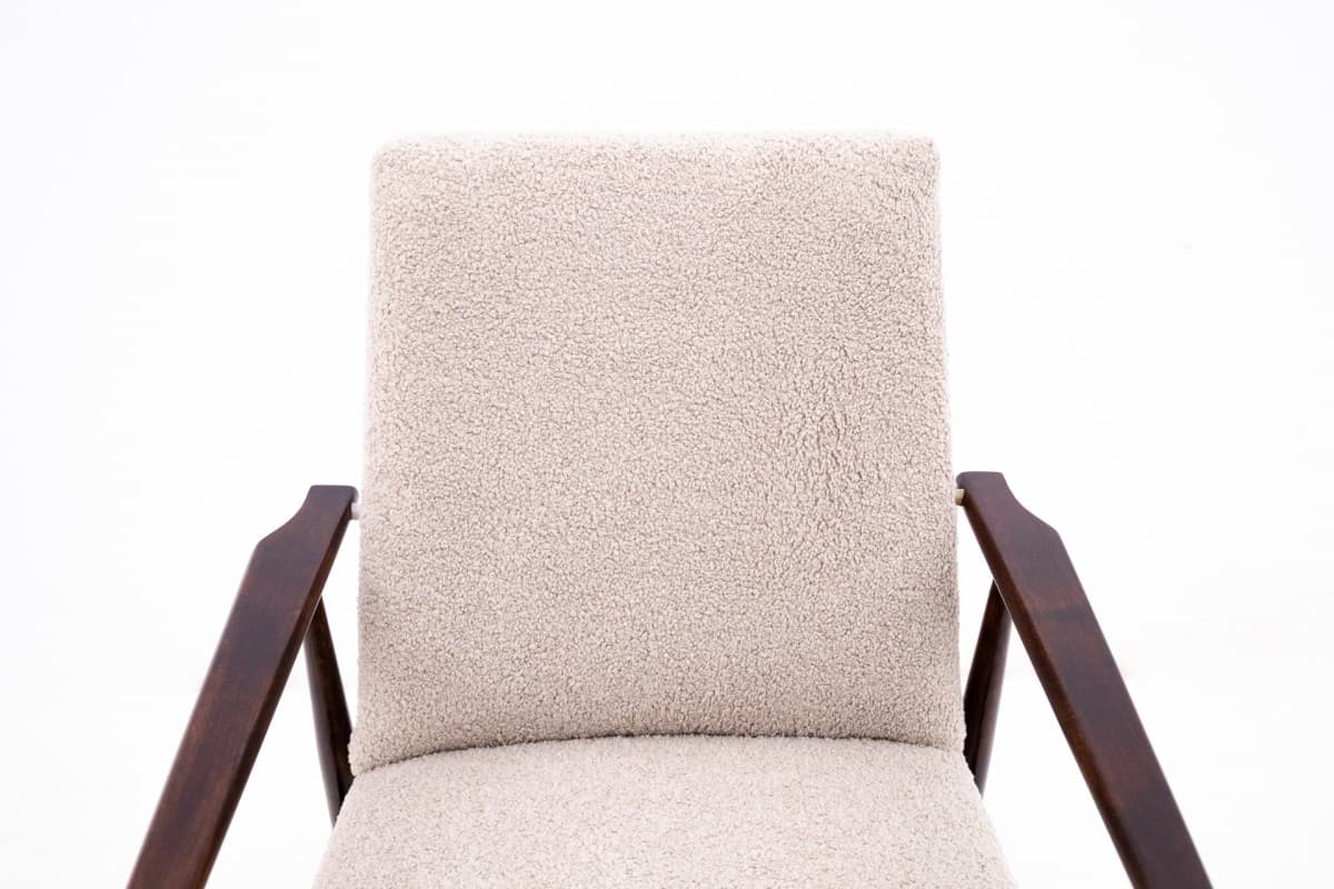 Beżowy fotel model 300-190, proj. H. Lis, Polska, lata 60. - 46154