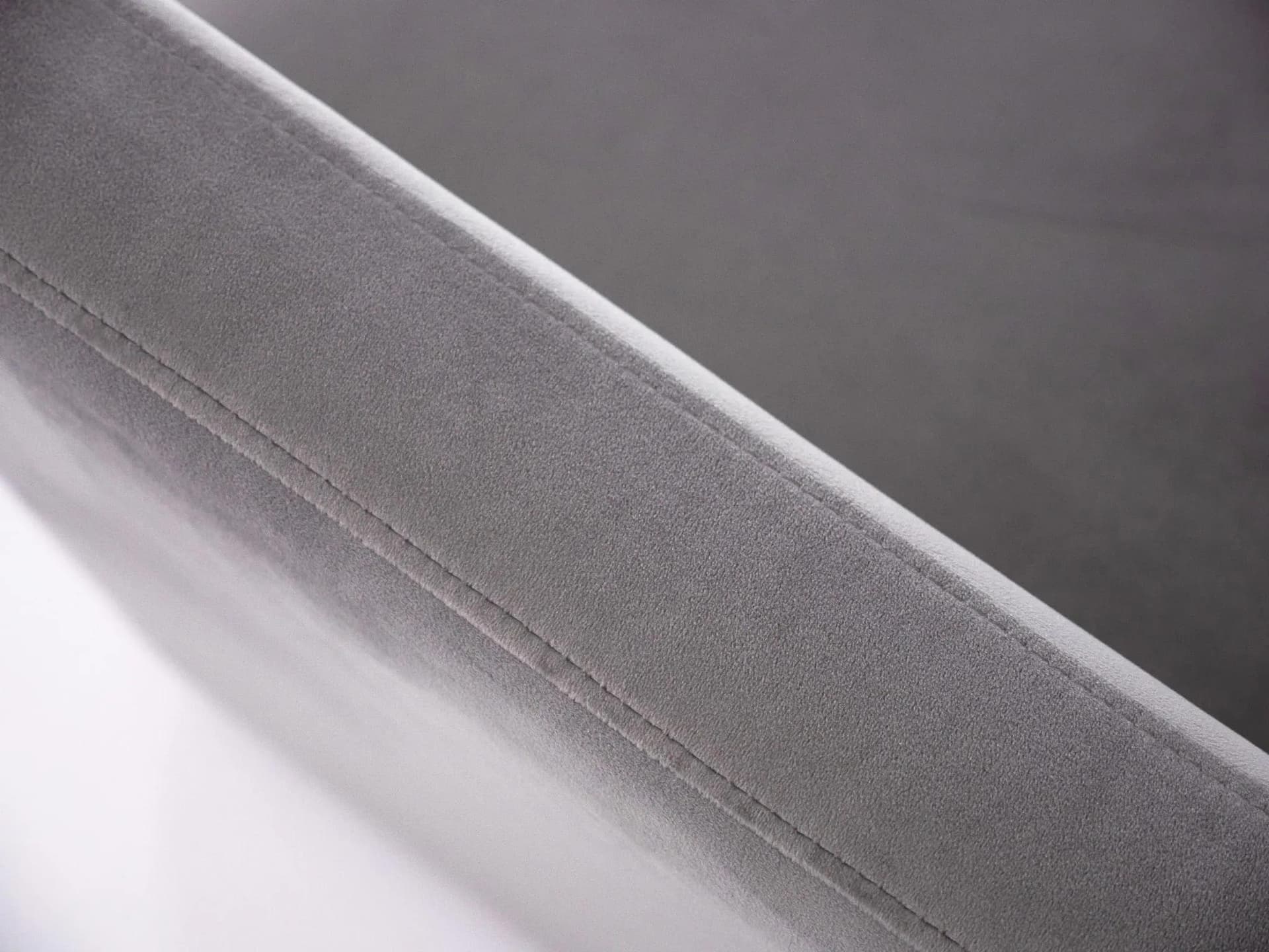 Sofa Malmo, szary velvet, drewno, Polska, lata 90. - 36171