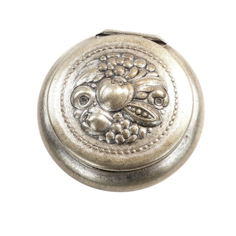 Tabakiera Art Nouveau, srebrny mosiądz, Austria, lata 20.