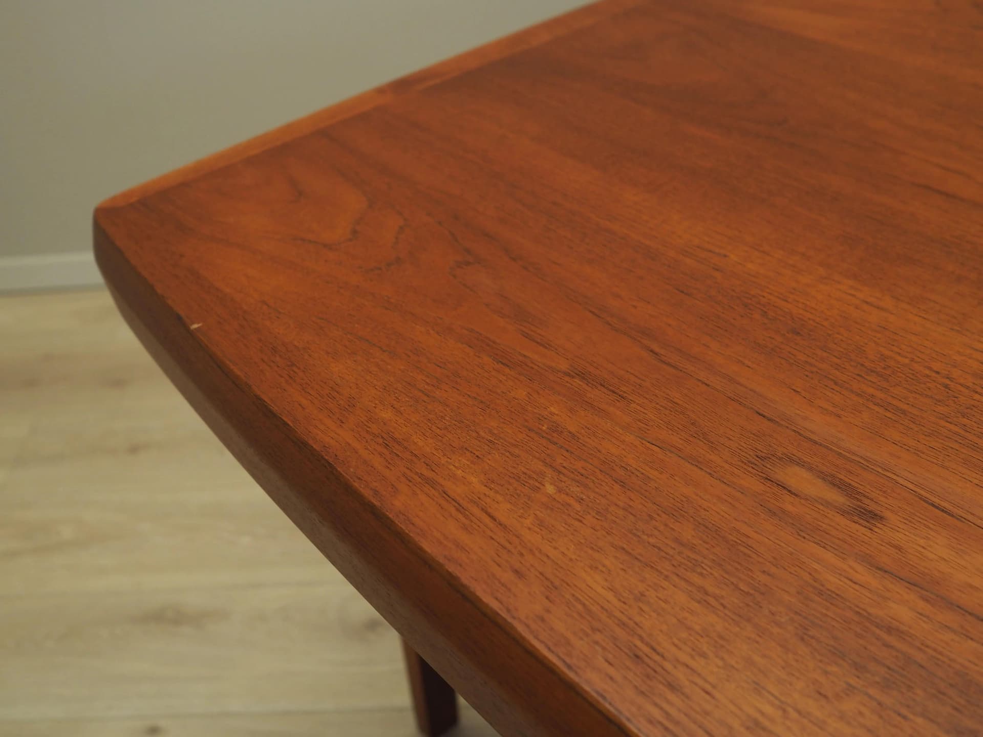 Dining Table, orange teak, Denmark, 1970s - 36148