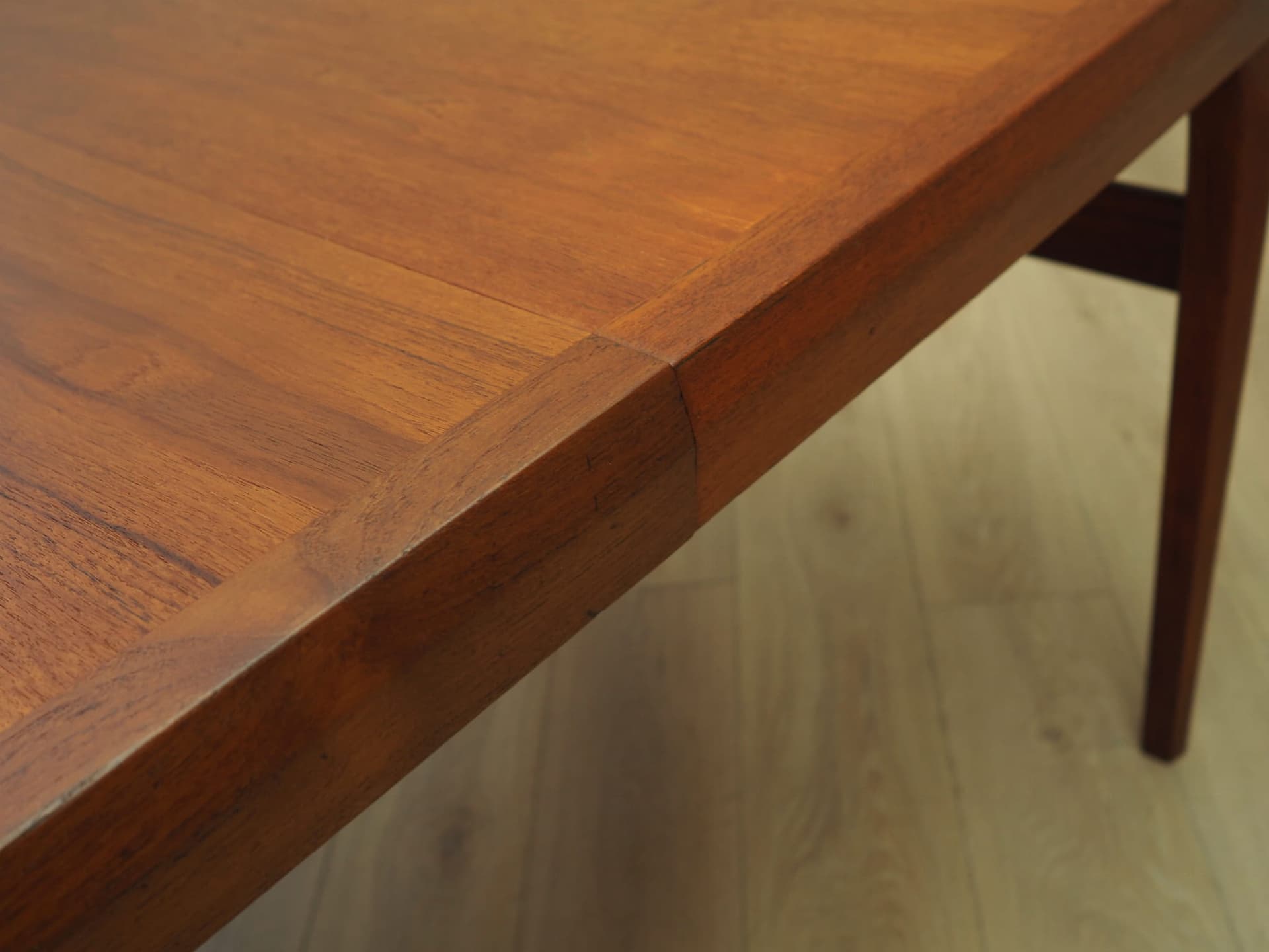 Dining Table, orange teak, Denmark, 1970s - 57826