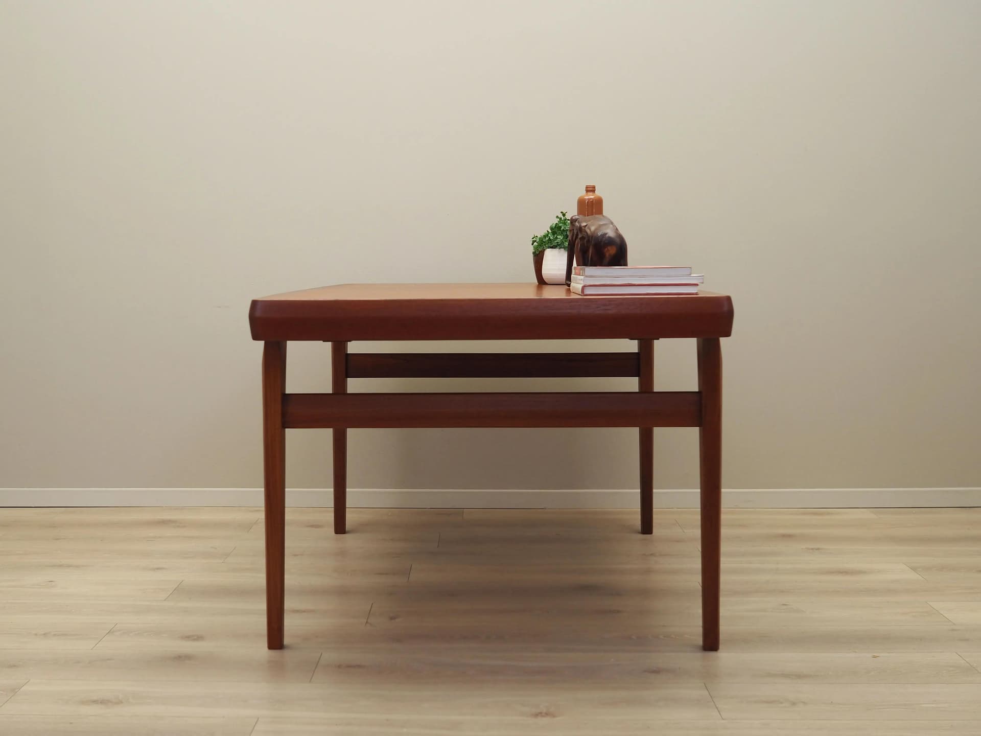 Dining Table, orange teak, Denmark, 1970s - 36144