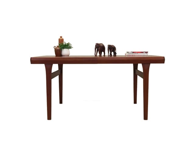 Dining Table, orange teak, Denmark, 1970s - DIMENSION