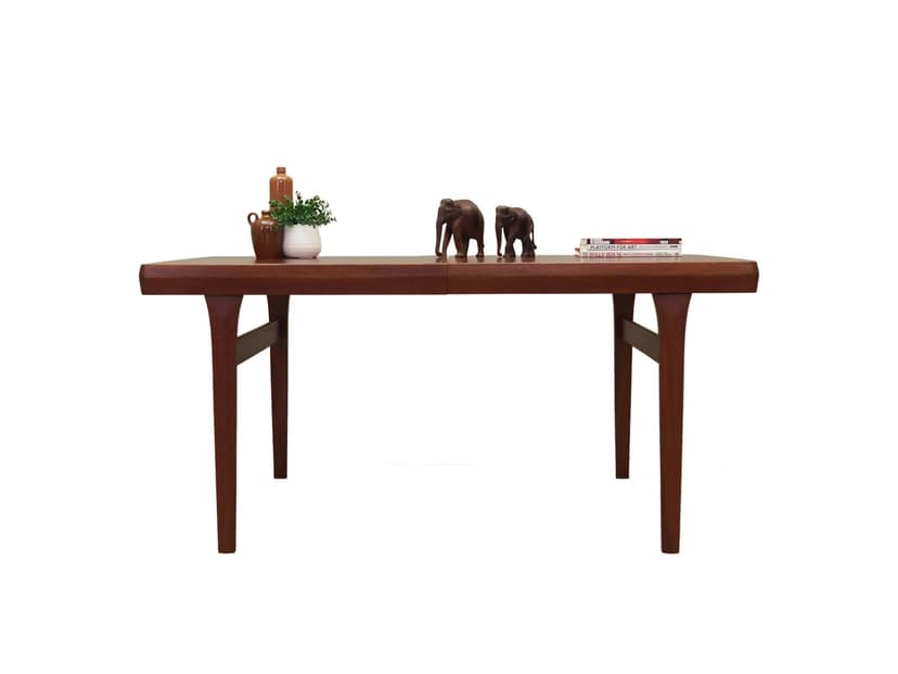 Dining Table, orange teak, Denmark, 1970s