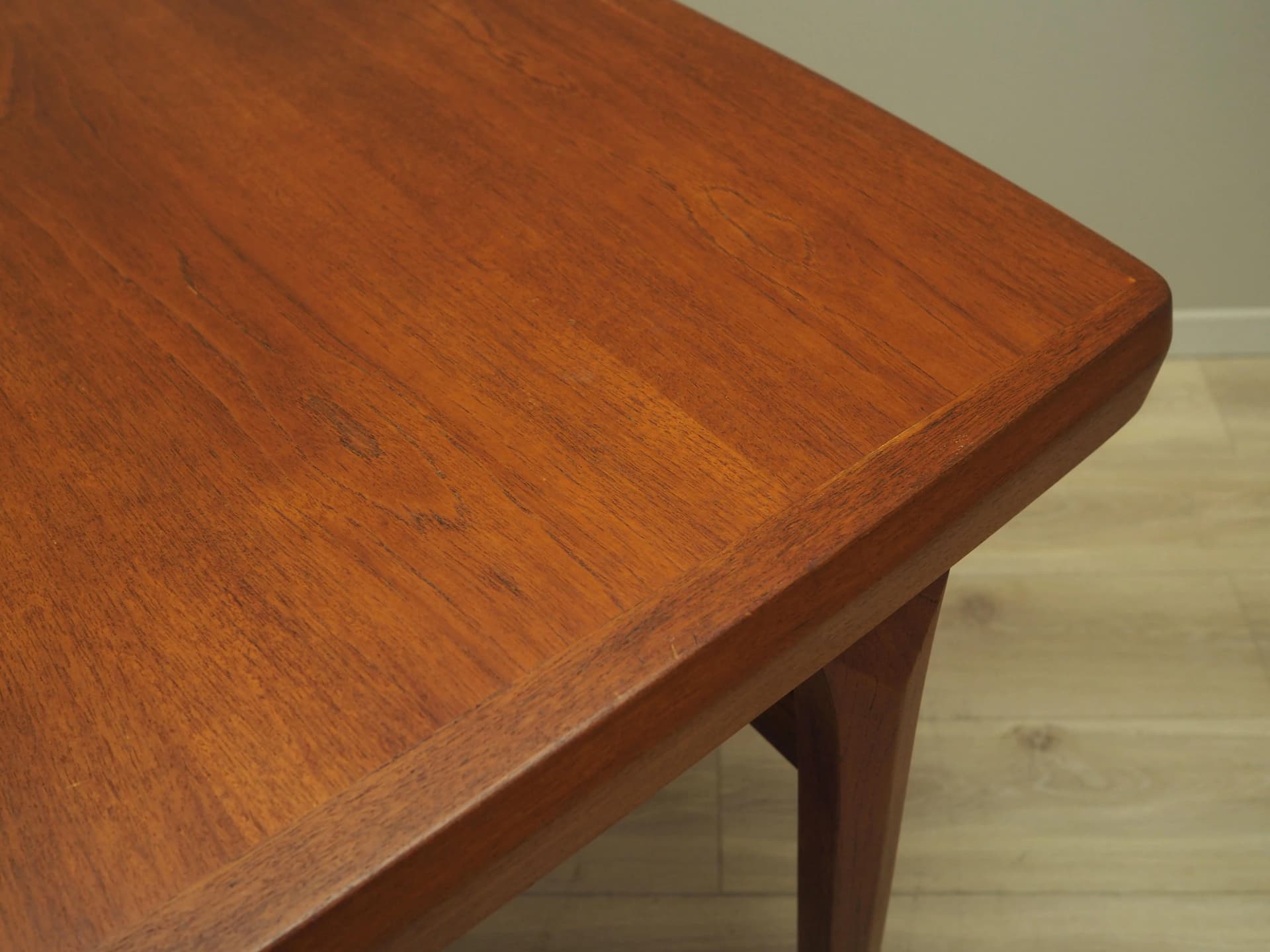 Dining Table, orange teak, Denmark, 1970s - 36151