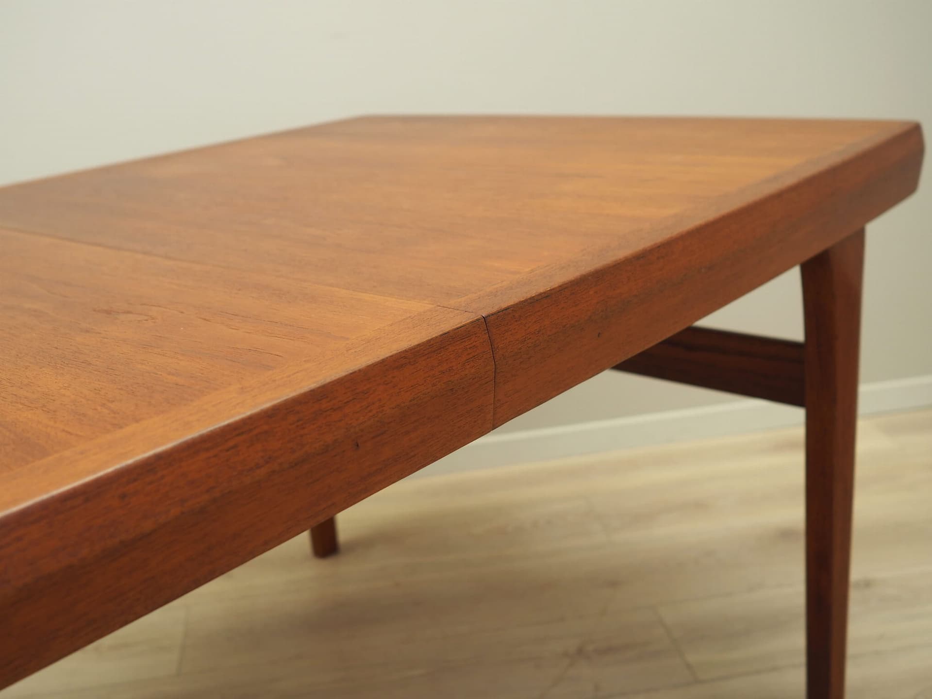 Dining Table, orange teak, Denmark, 1970s - 57825