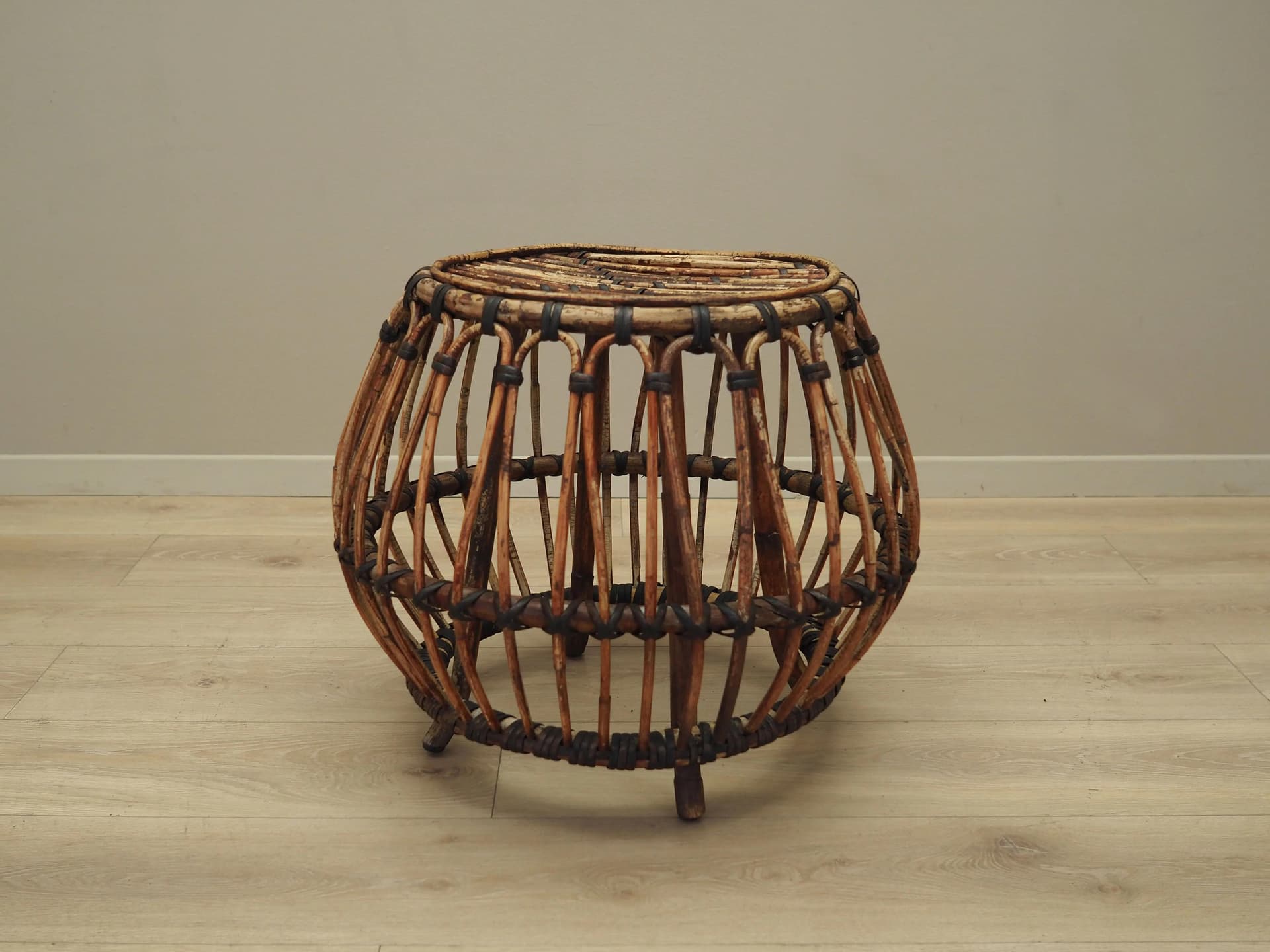 Coffee table, brown wood, Denmark, 1960s. - 36425