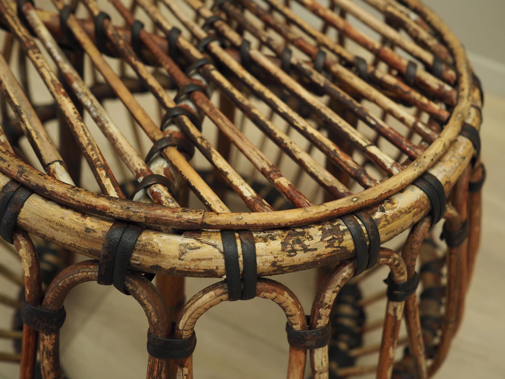 Coffee table, brown wood, Denmark, 1960s. - 36430