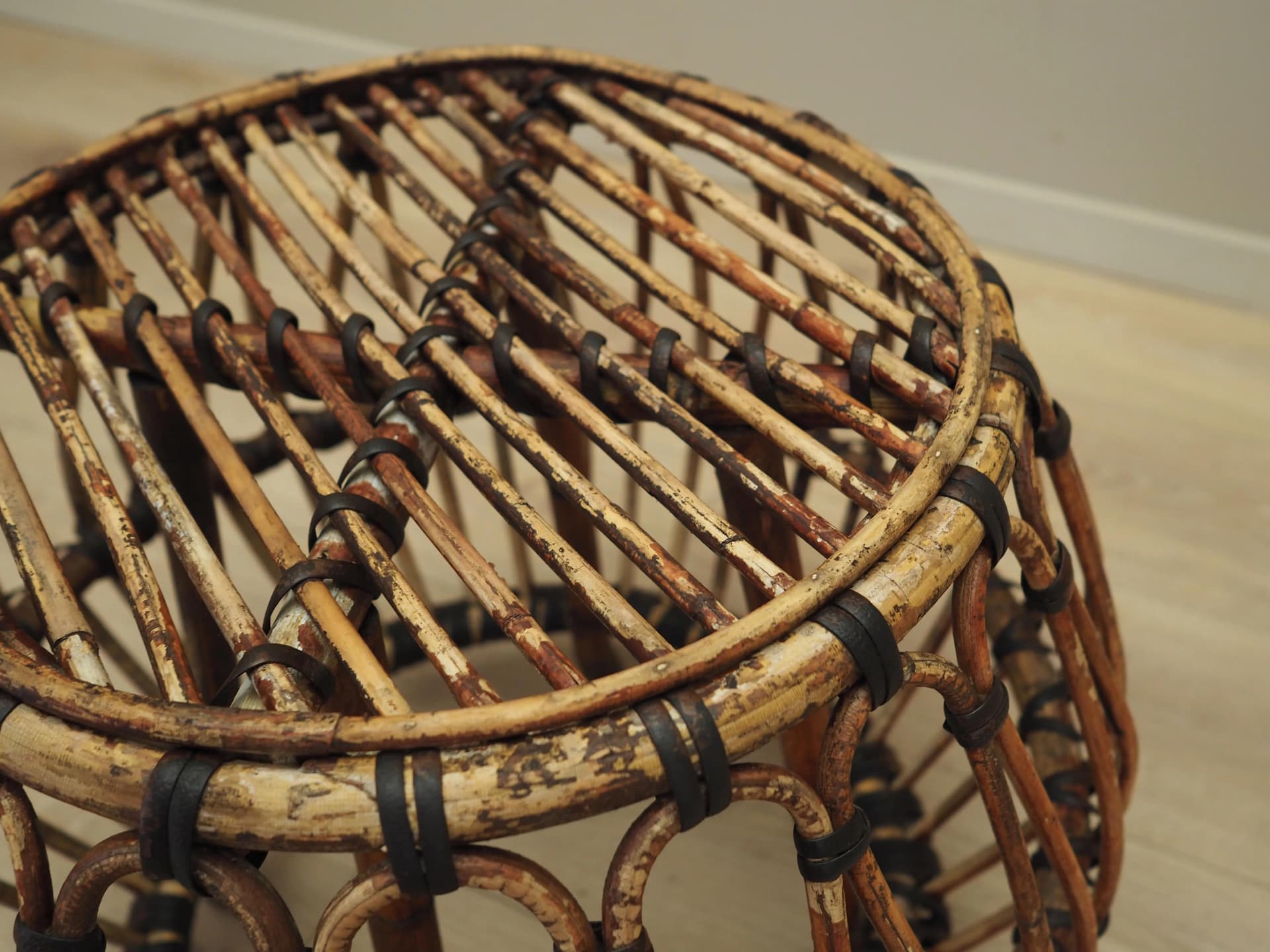 Coffee table, brown wood, Denmark, 1960s. - 36429