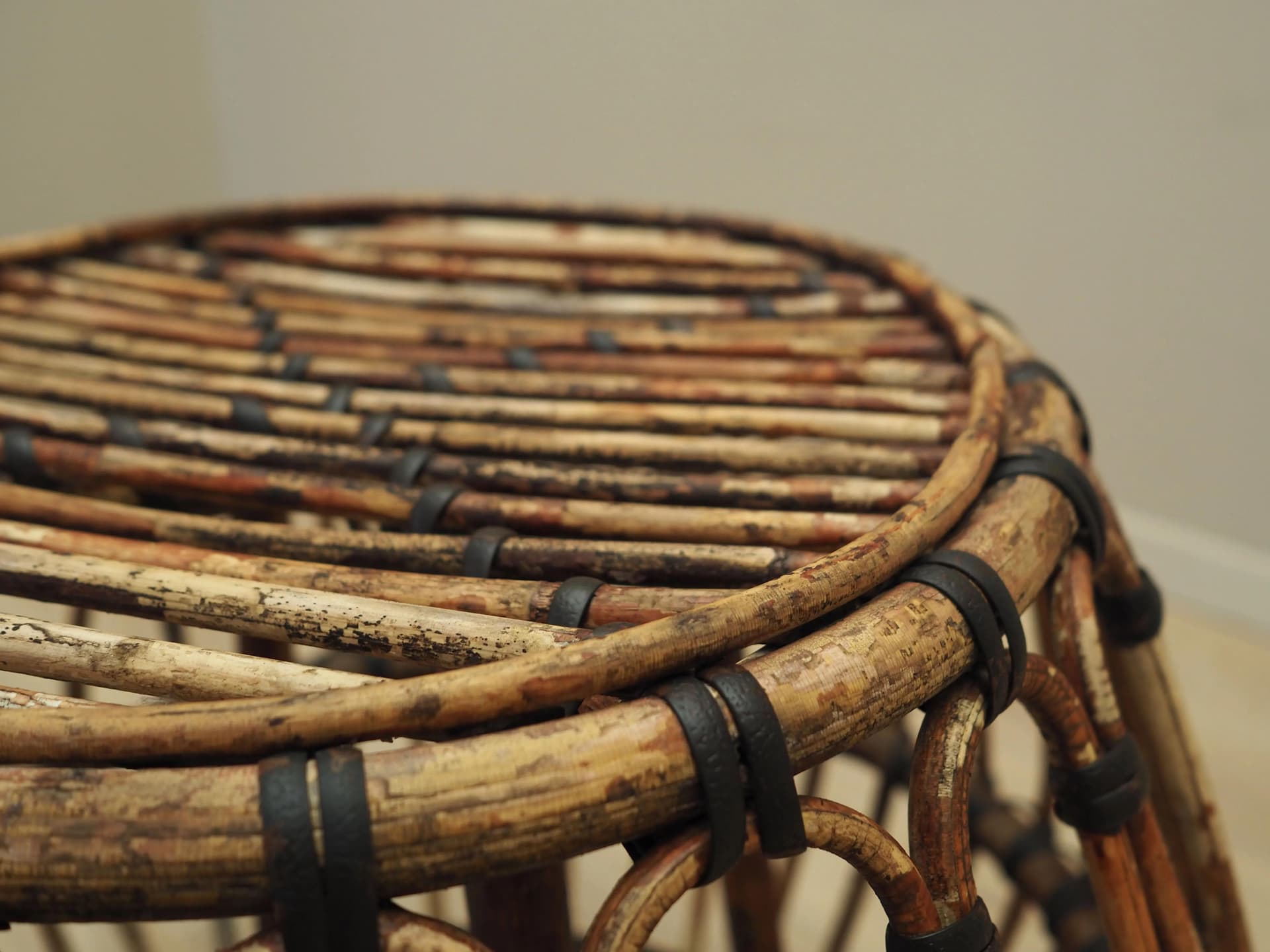Coffee table, brown wood, Denmark, 1960s. - 36426