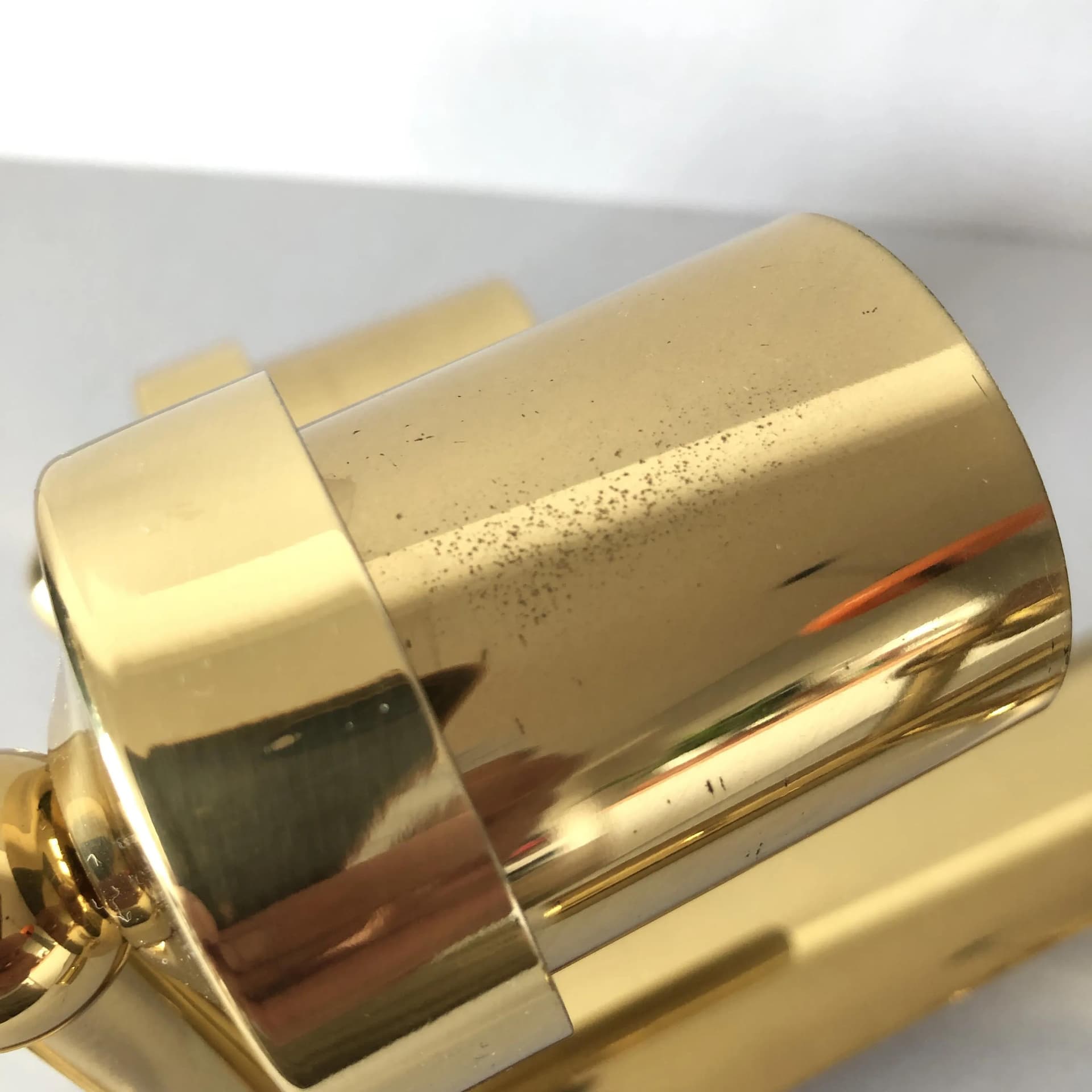 Para kinkietów, złocony mosiądz, Leitner Leuchten, Niemcy, lata 70. - 36253