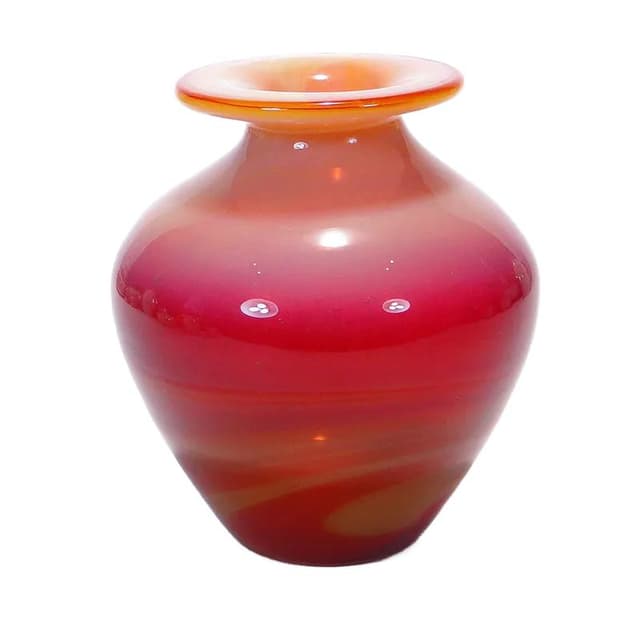 Wazon, multikolor, szkło, proj. Z. Horbowy, Polska, lata 70. - WYMIARY