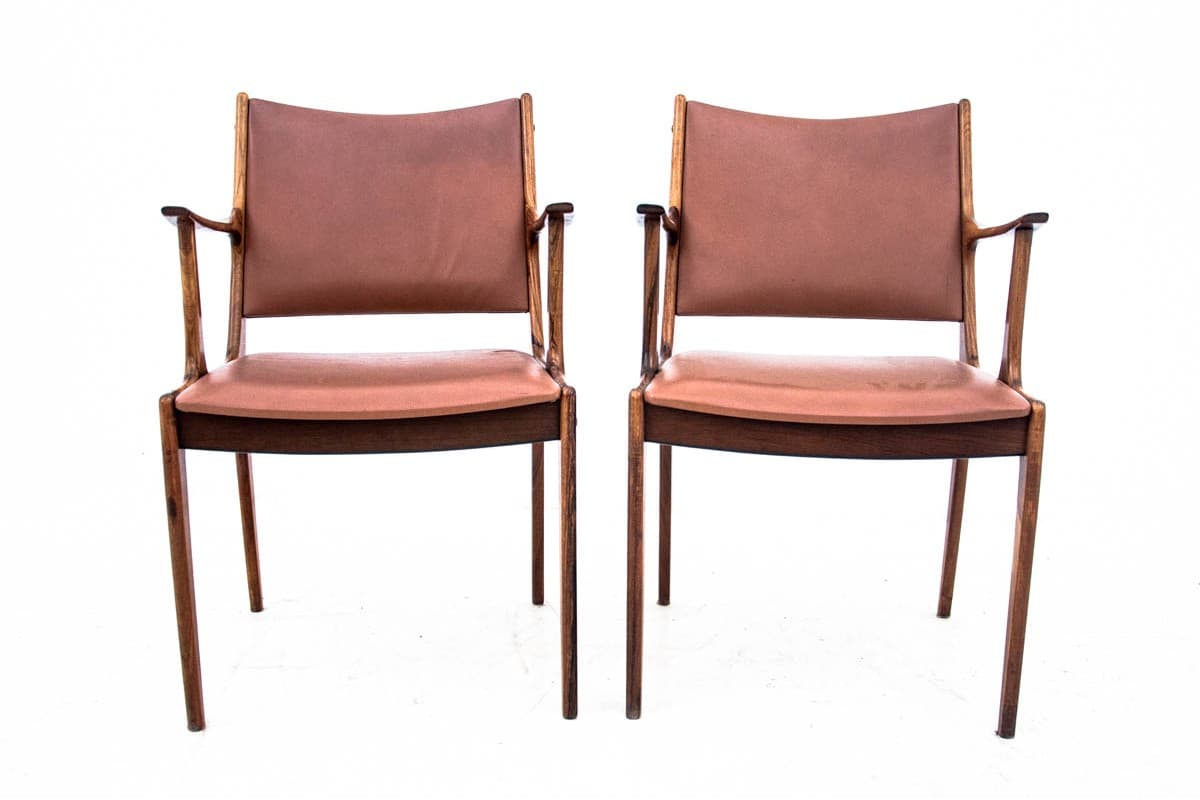 Brown Set of Armchairs, Mid-century Modern, Denmark, 1960s - 46173