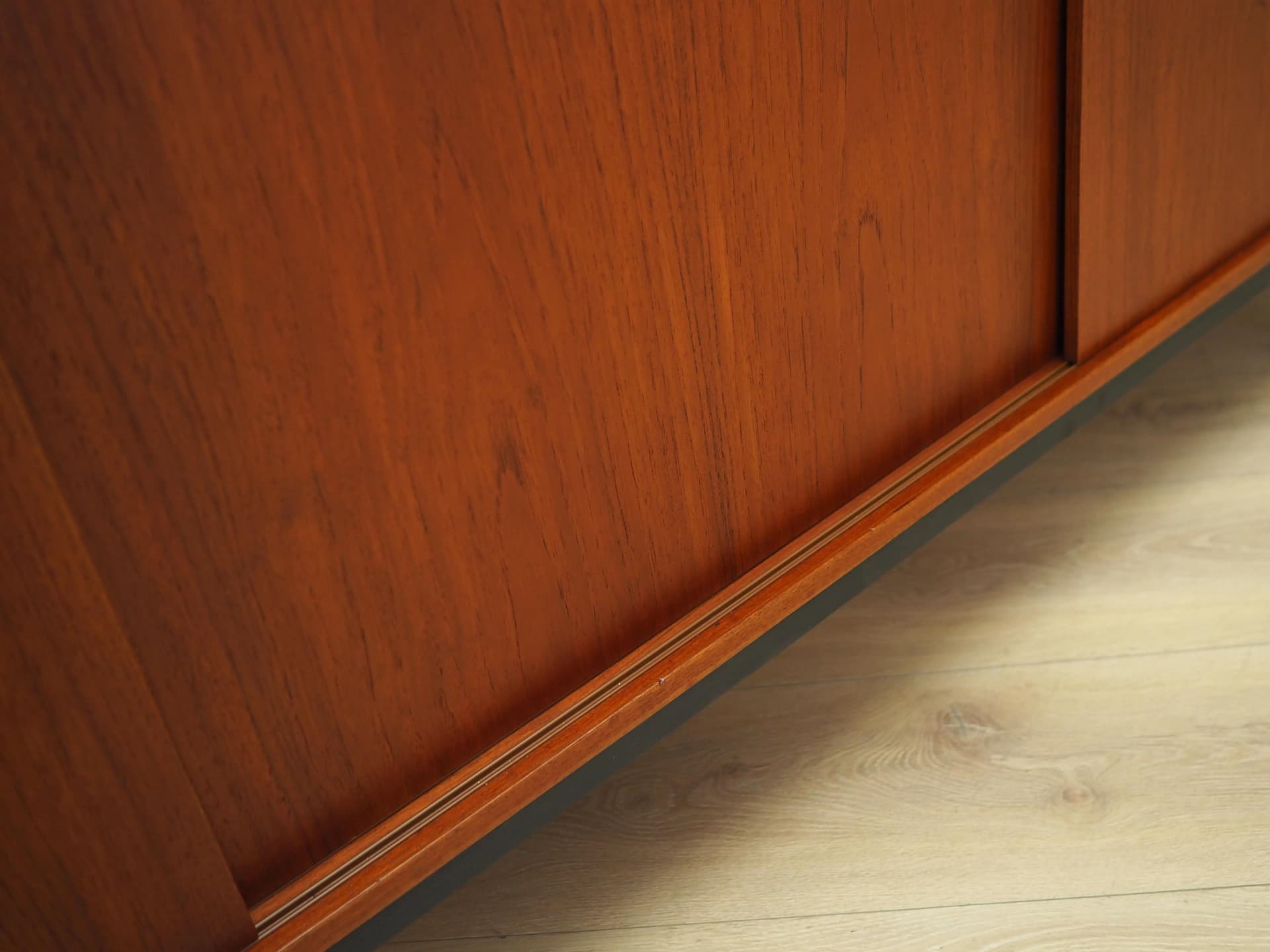 Sideboard, orange teak, Denmark, 1970s - 36403