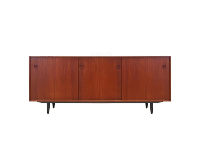 Sideboard, orange teak, Denmark, 1970s - DIMENSION