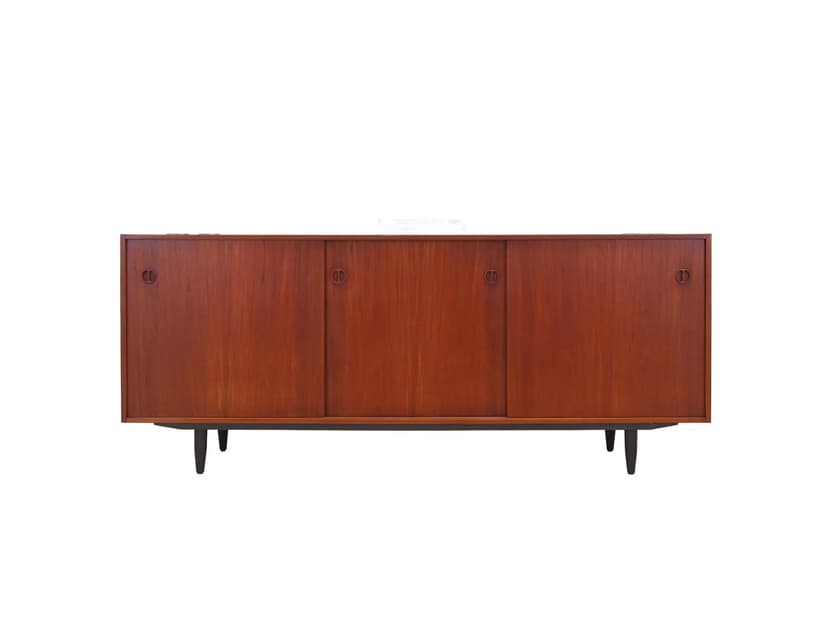 Sideboard, teak pomarańczowy, Dania, lata 70.
