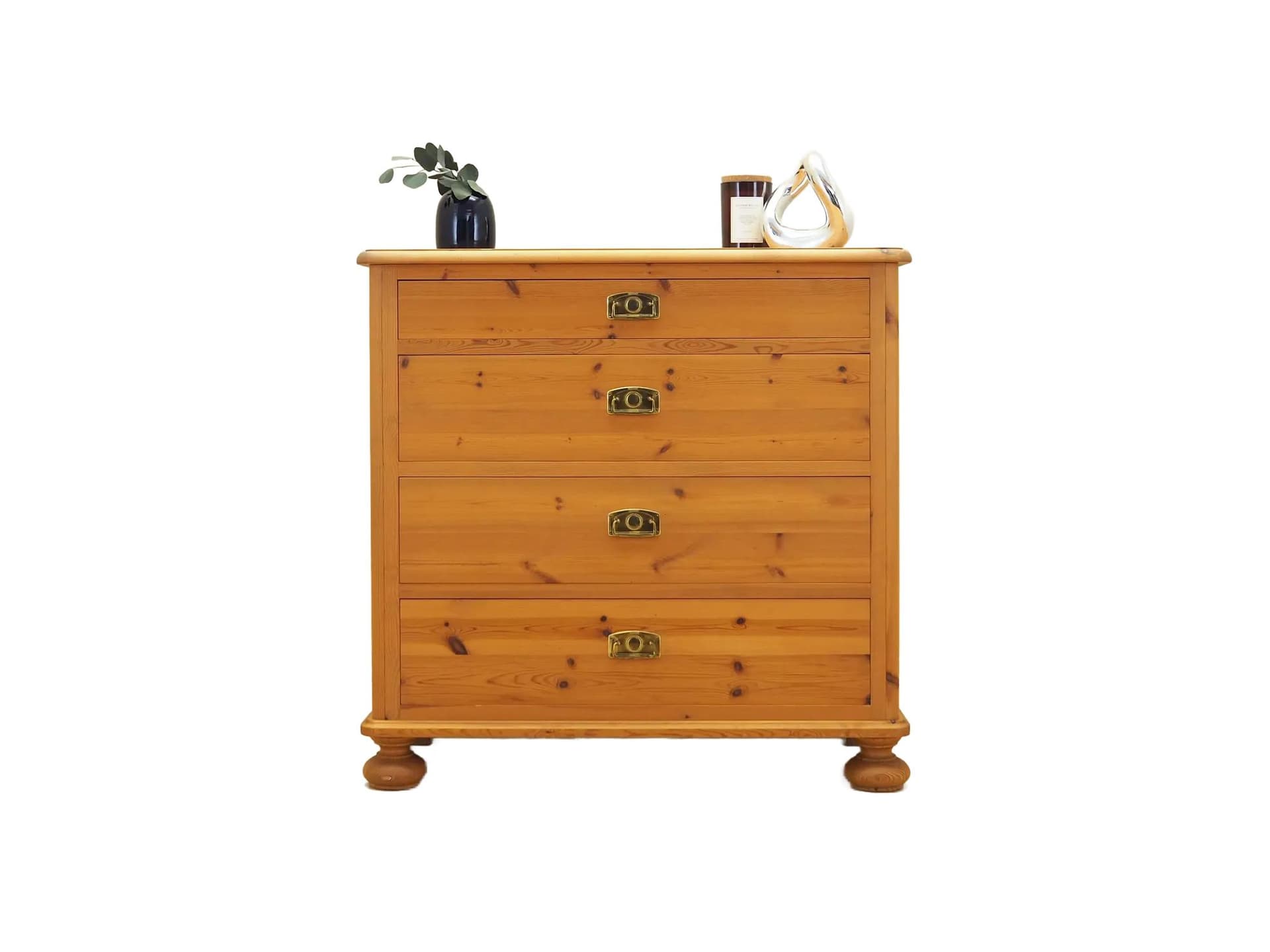 Scandinavian chest of drawers, yellow pine, Denmark, 2000s.