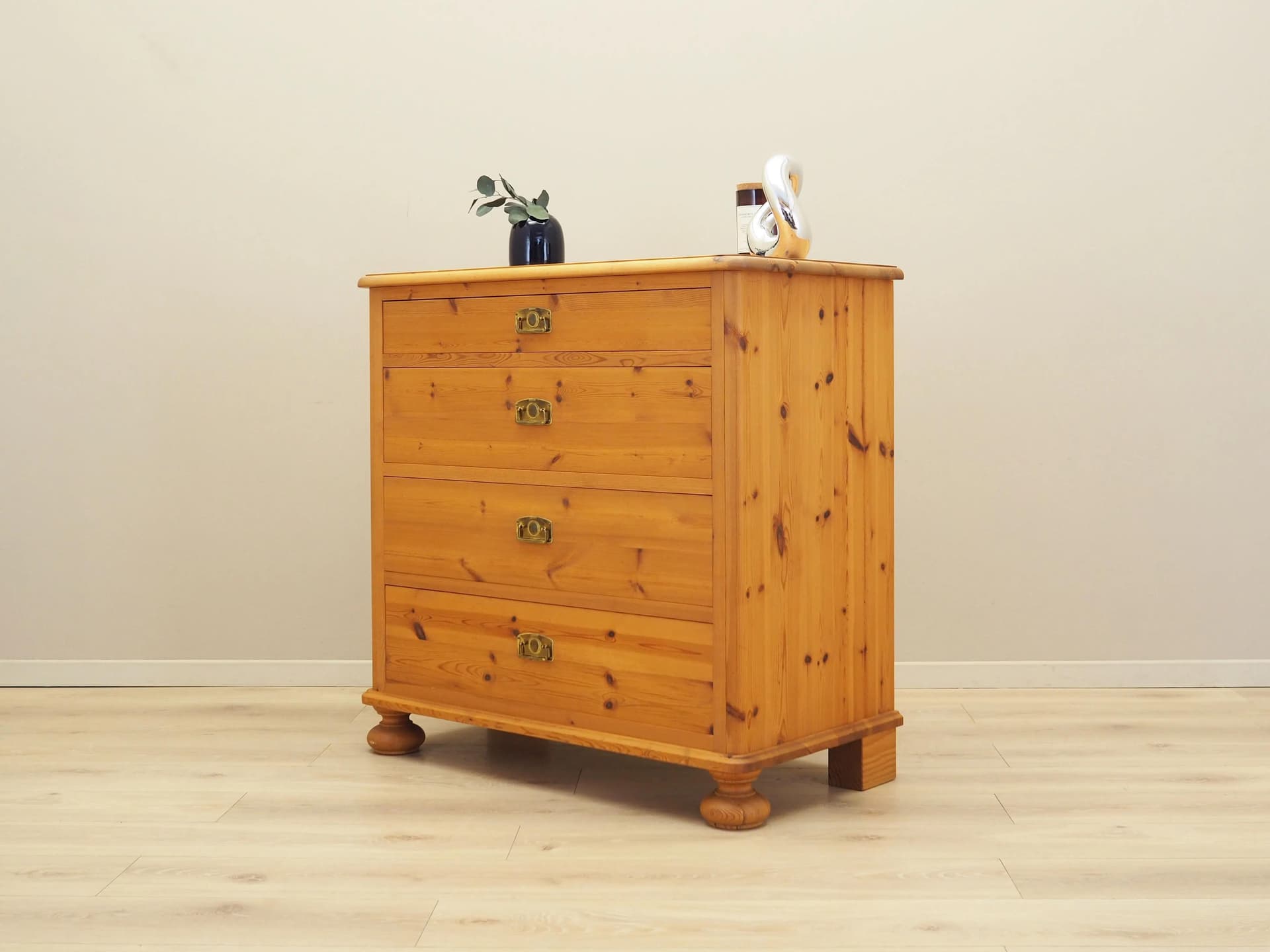 Scandinavian chest of drawers, yellow pine, Denmark, 2000s. - 36375