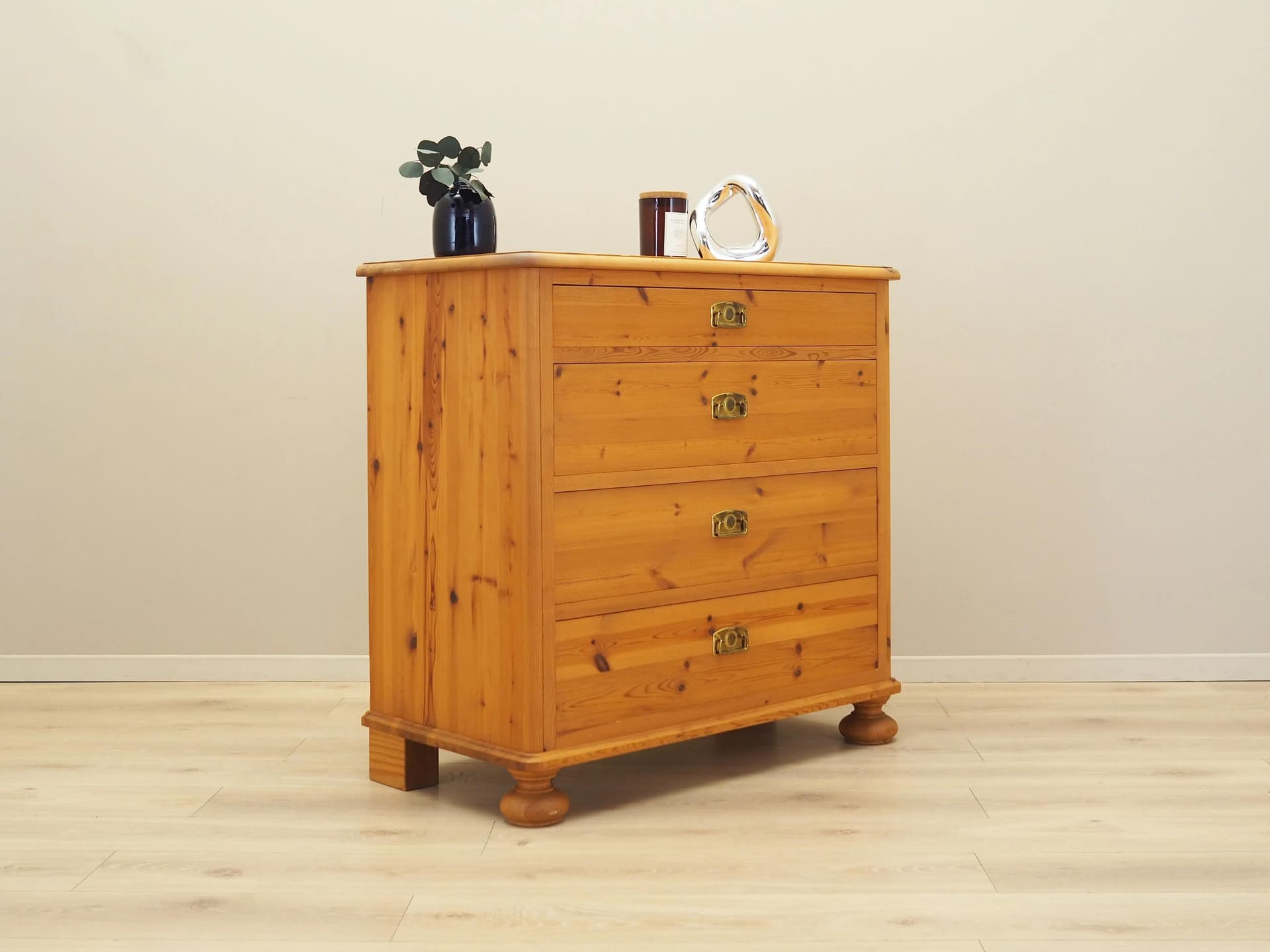 Scandinavian chest of drawers, yellow pine, Denmark, 2000s. - 36377