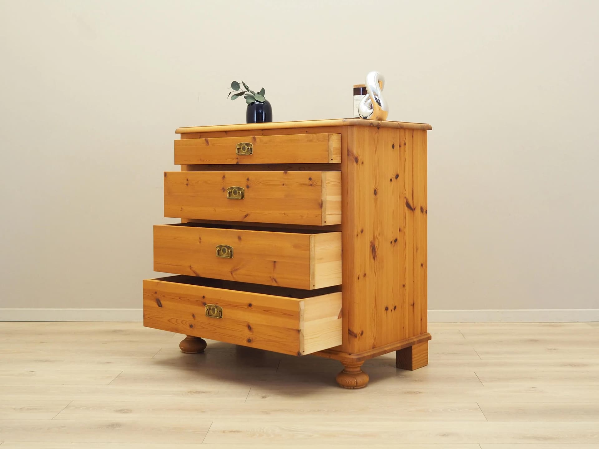 Scandinavian chest of drawers, yellow pine, Denmark, 2000s. - 36376