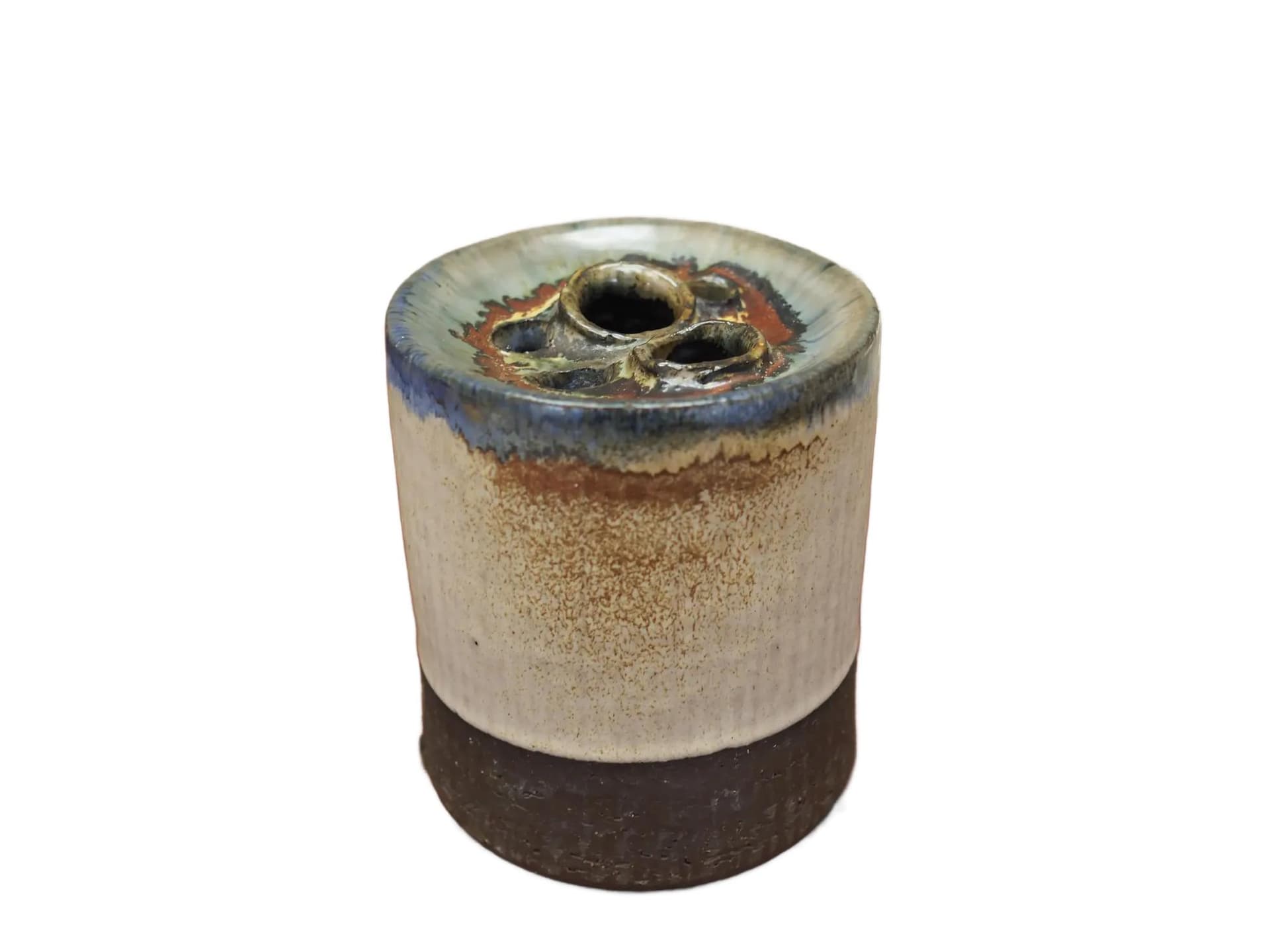 Vase, multicolor, ceramics, Denmark, 1960s