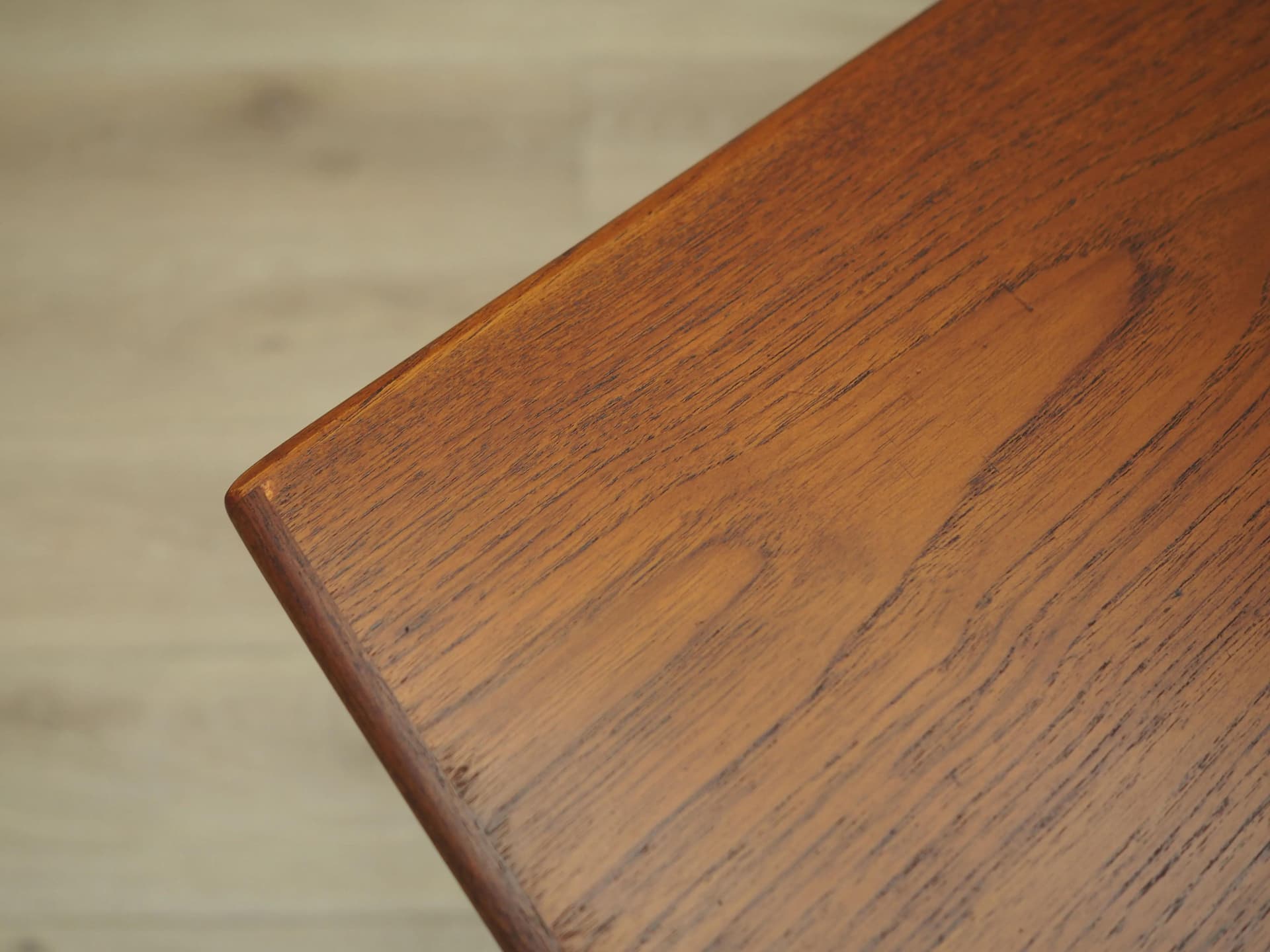 Desk, brown teak, by S. A. Madsen, Denmark, 1960s. - 36633
