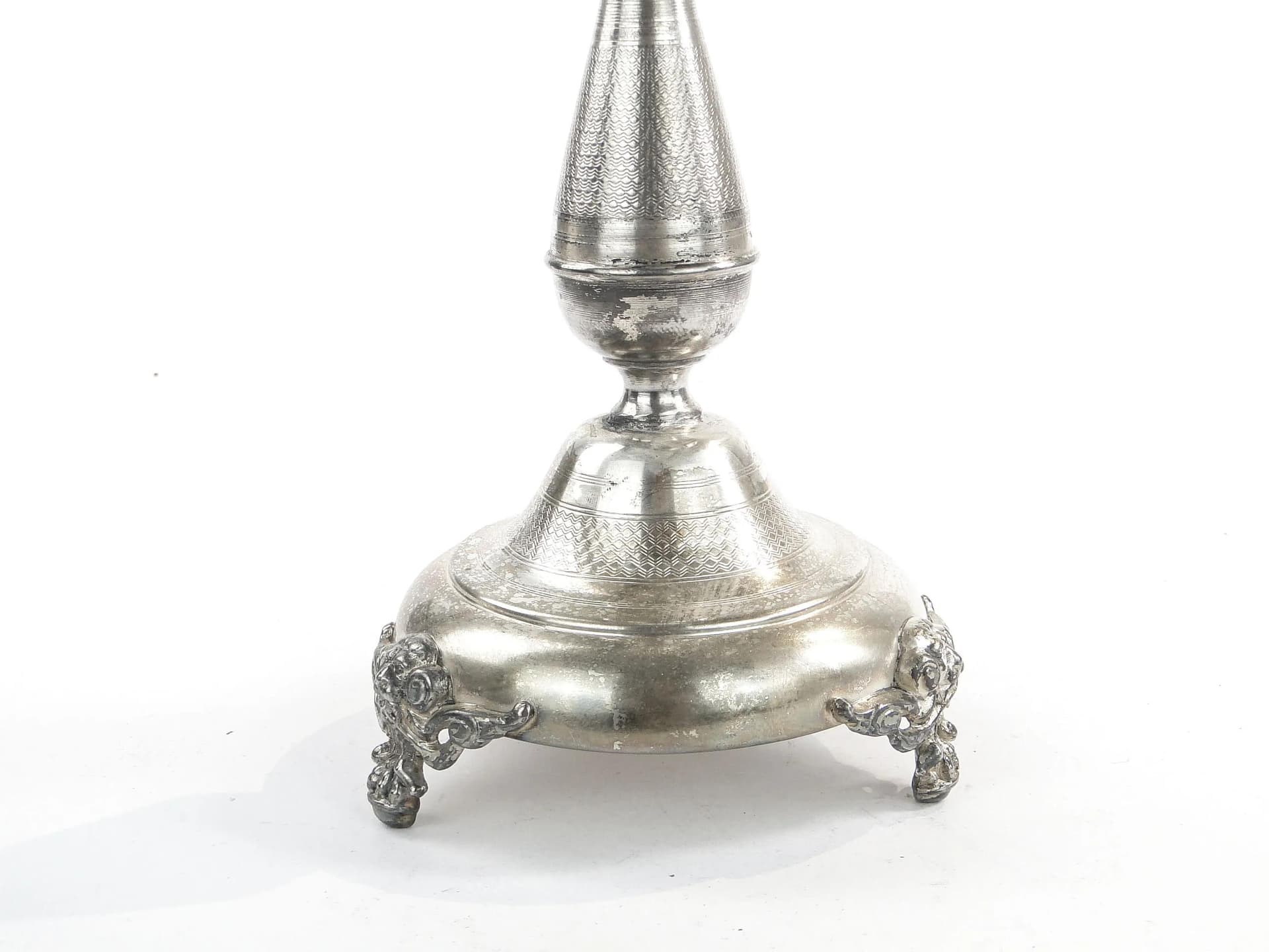 Kandelabr klasycystyczny, srebrny metal, WMF, Niemcy, XIX w. - 36483