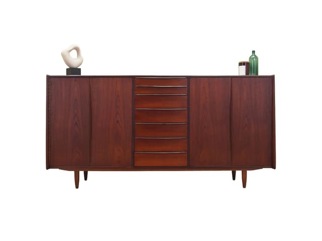 Sideboard, orange teak, Denmark, 1970s - DIMENSION