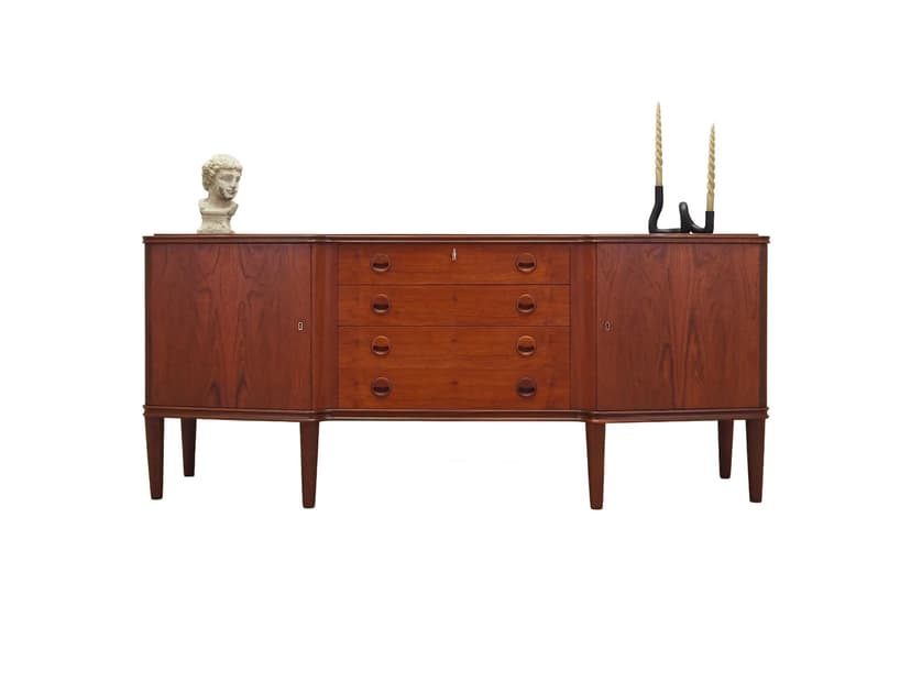 Sideboard, teak orange, Dania, lata 60.