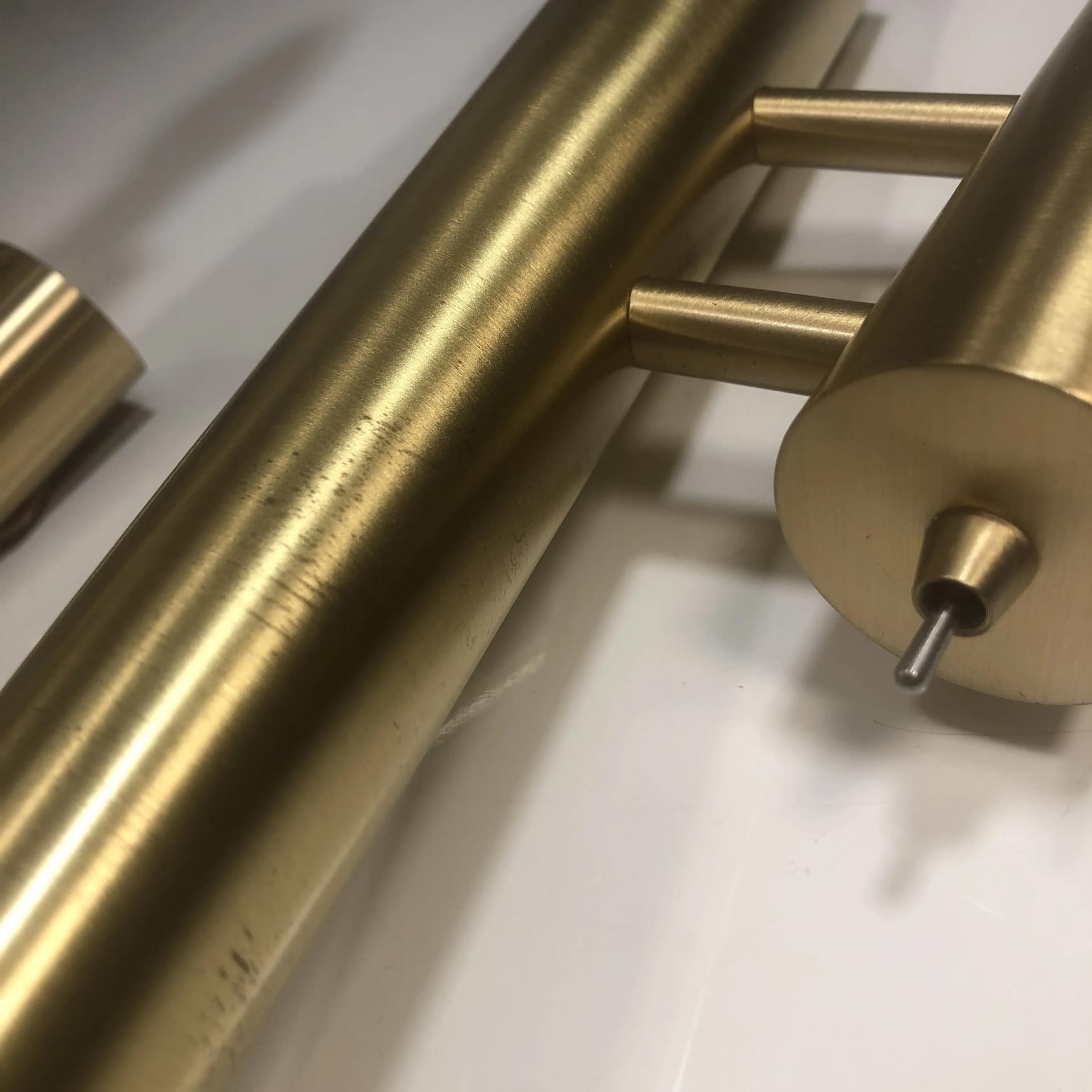 Para kinkietów, złoty, mosiądz, Niemcy, lata 80. - 36654