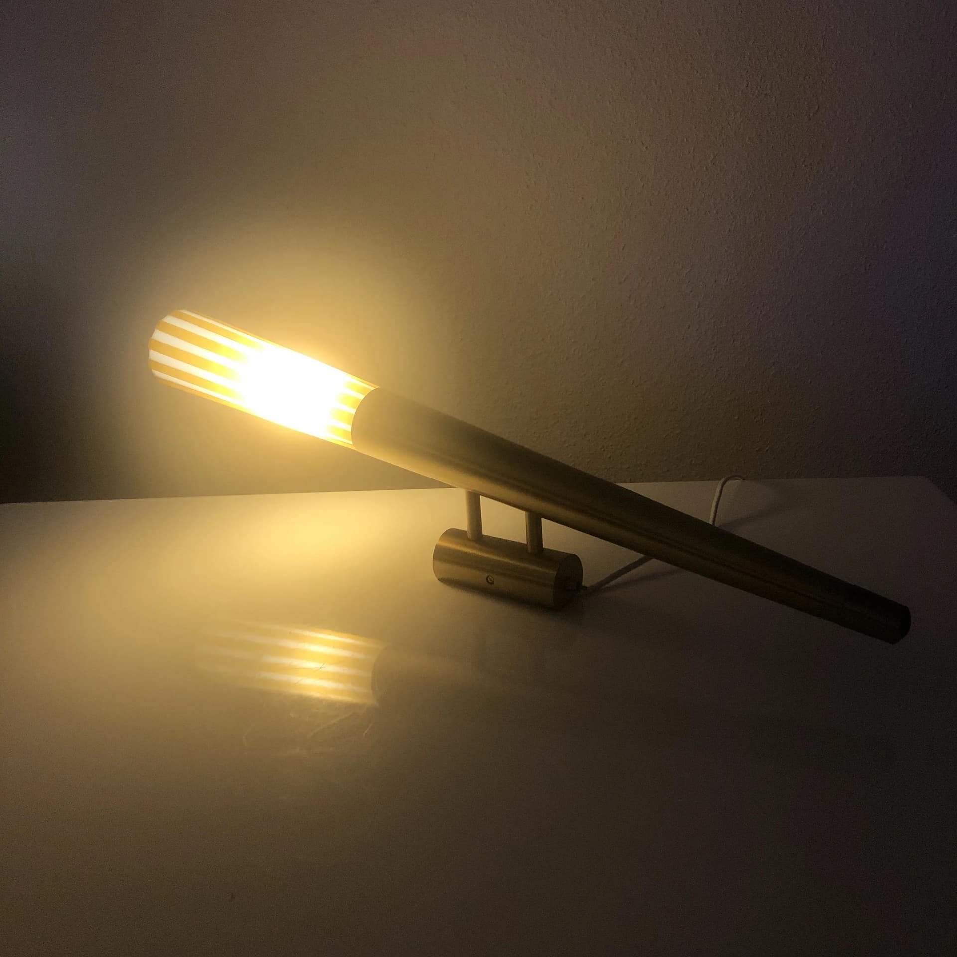 Para kinkietów, złoty, mosiądz, Niemcy, lata 80. - 36656