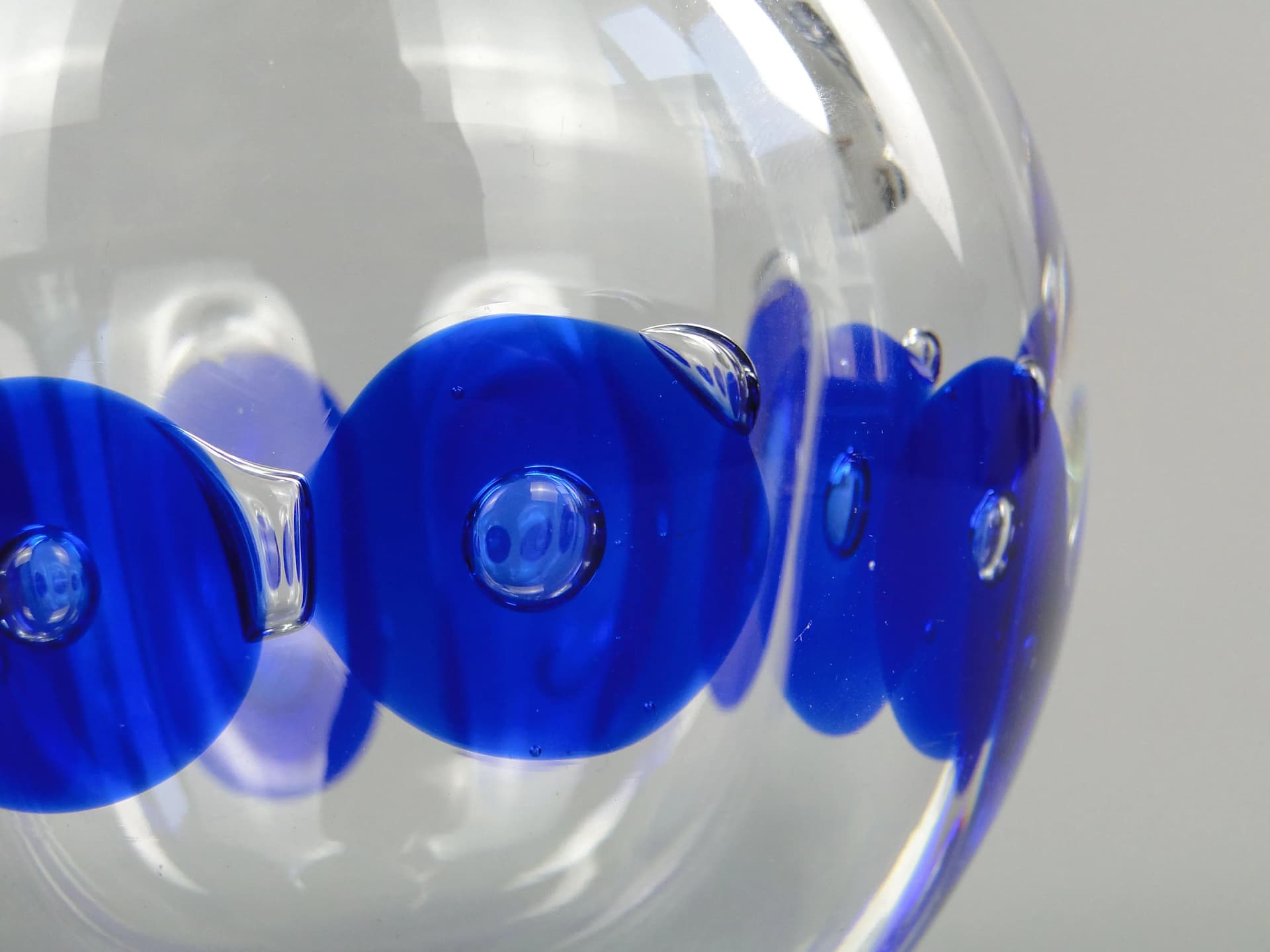 Vase, transparent glass, by P. Stejskal, Skrdlovice, Czechoslovakia, 1970s. - 36705