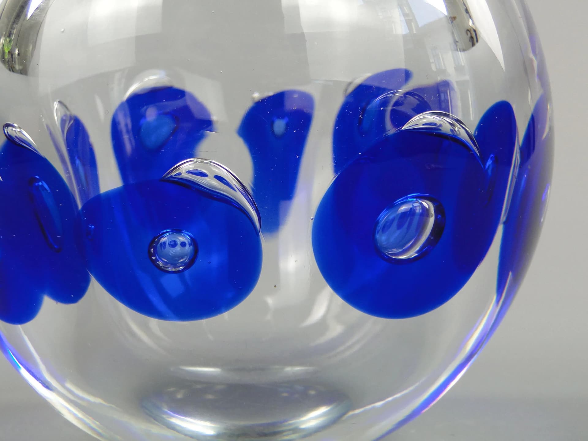 Vase, transparent glass, by P. Stejskal, Skrdlovice, Czechoslovakia, 1970s. - 36704