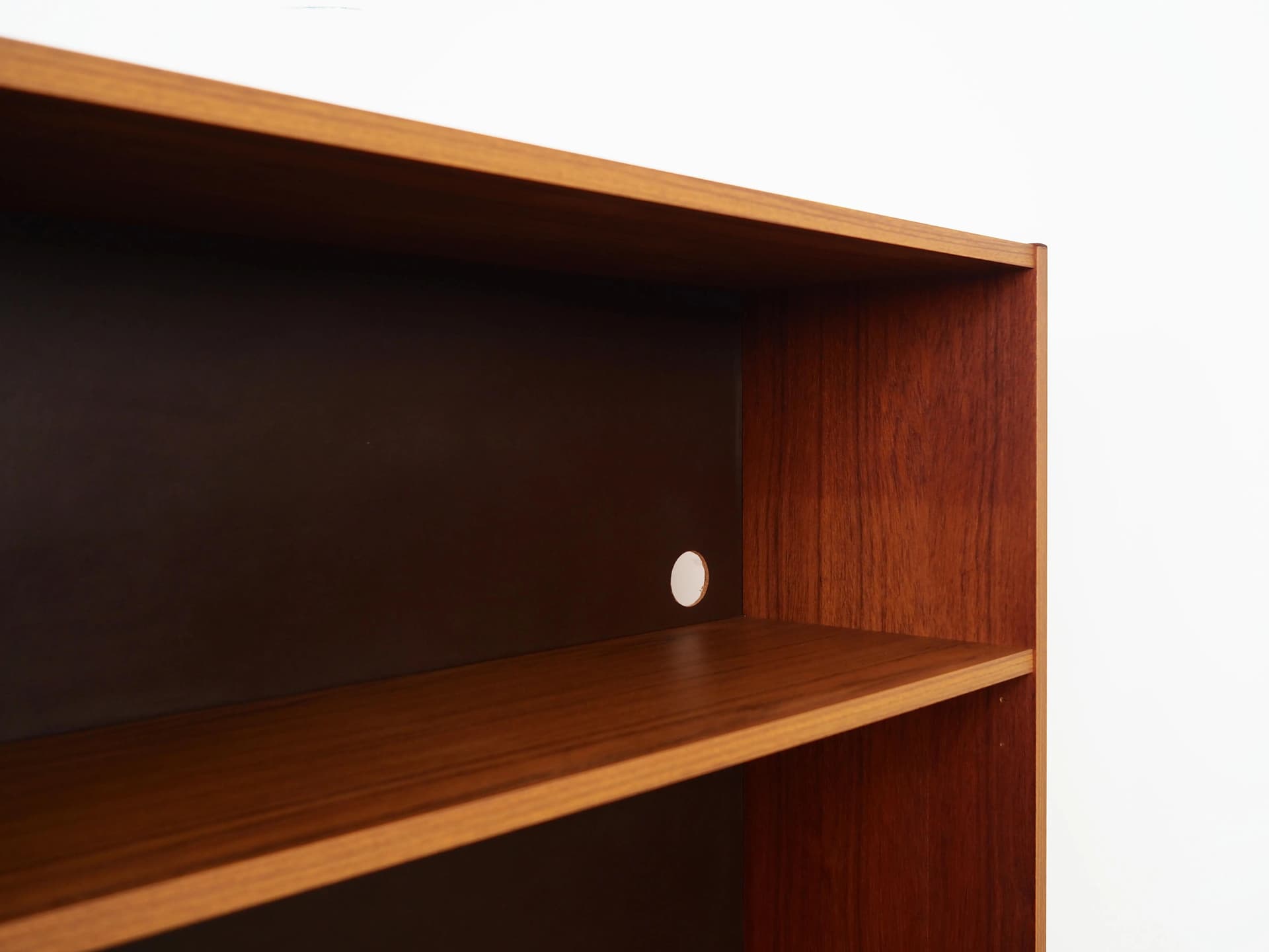 Bookcase, orange teak, Denmark, 1970s - 36777
