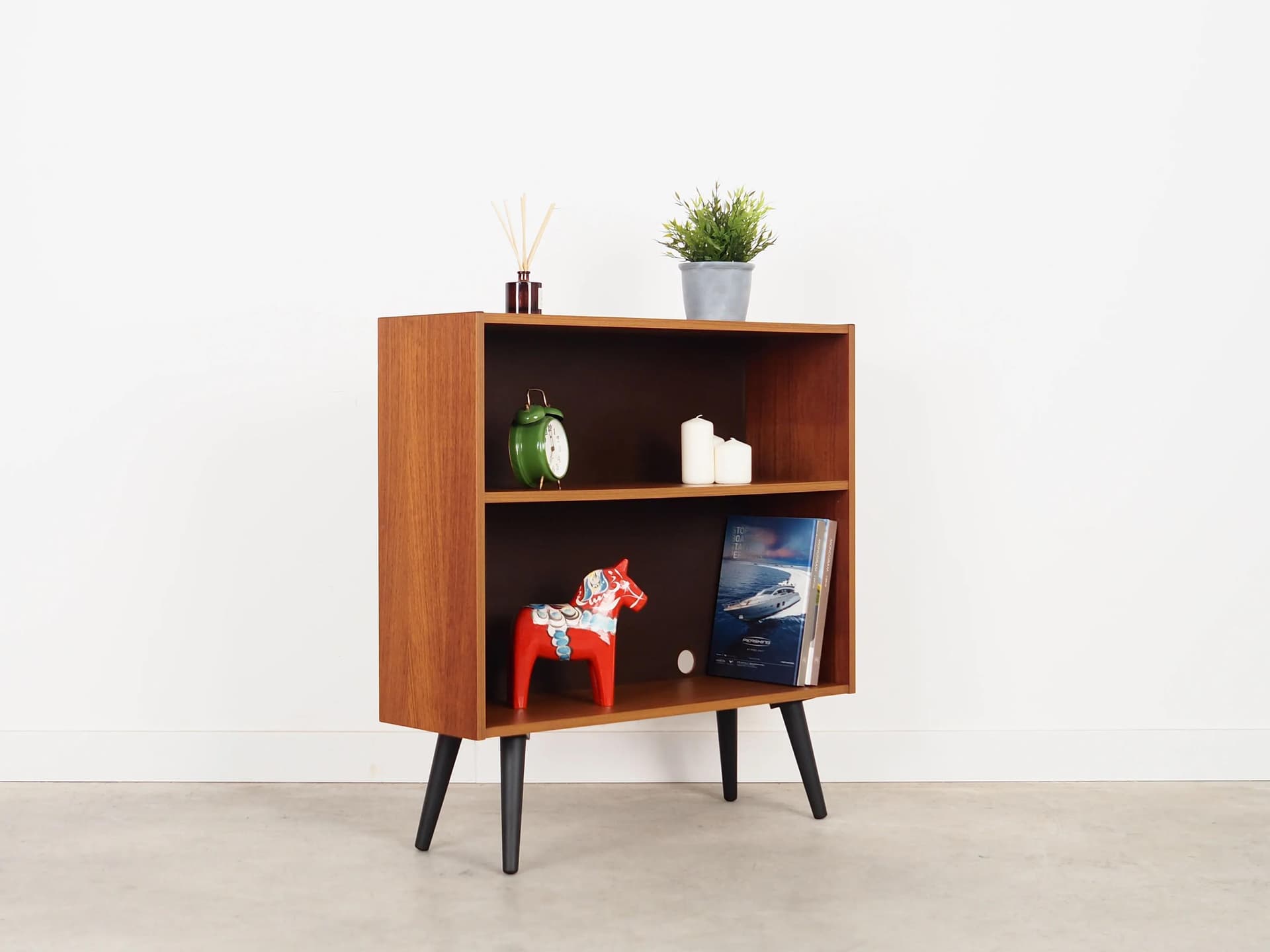 Bookcase, orange teak, Denmark, 1970s - 36776