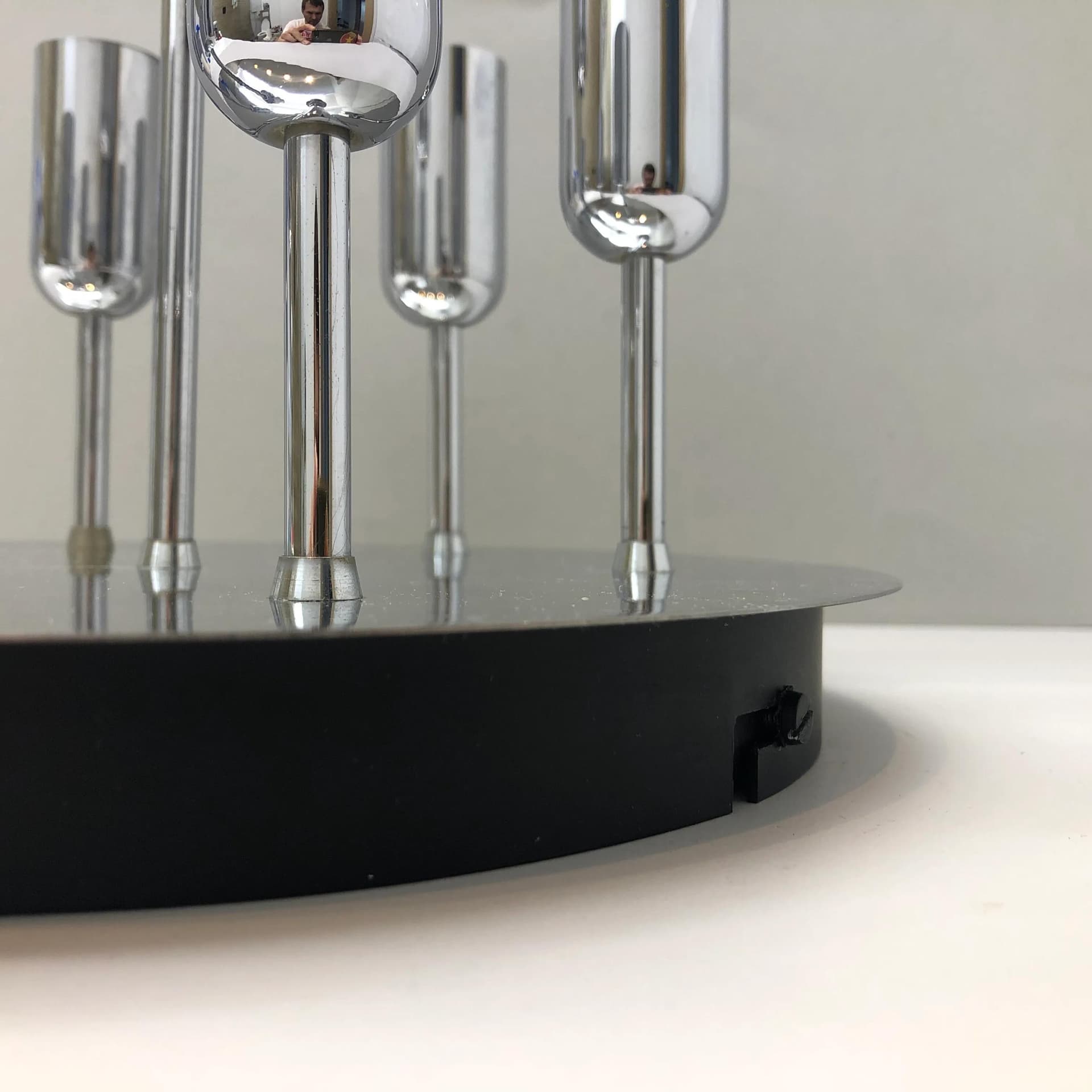 Chrome Space Age Ceiling Lamp, Cosack Leuchten, Germany, 1970s - 36809