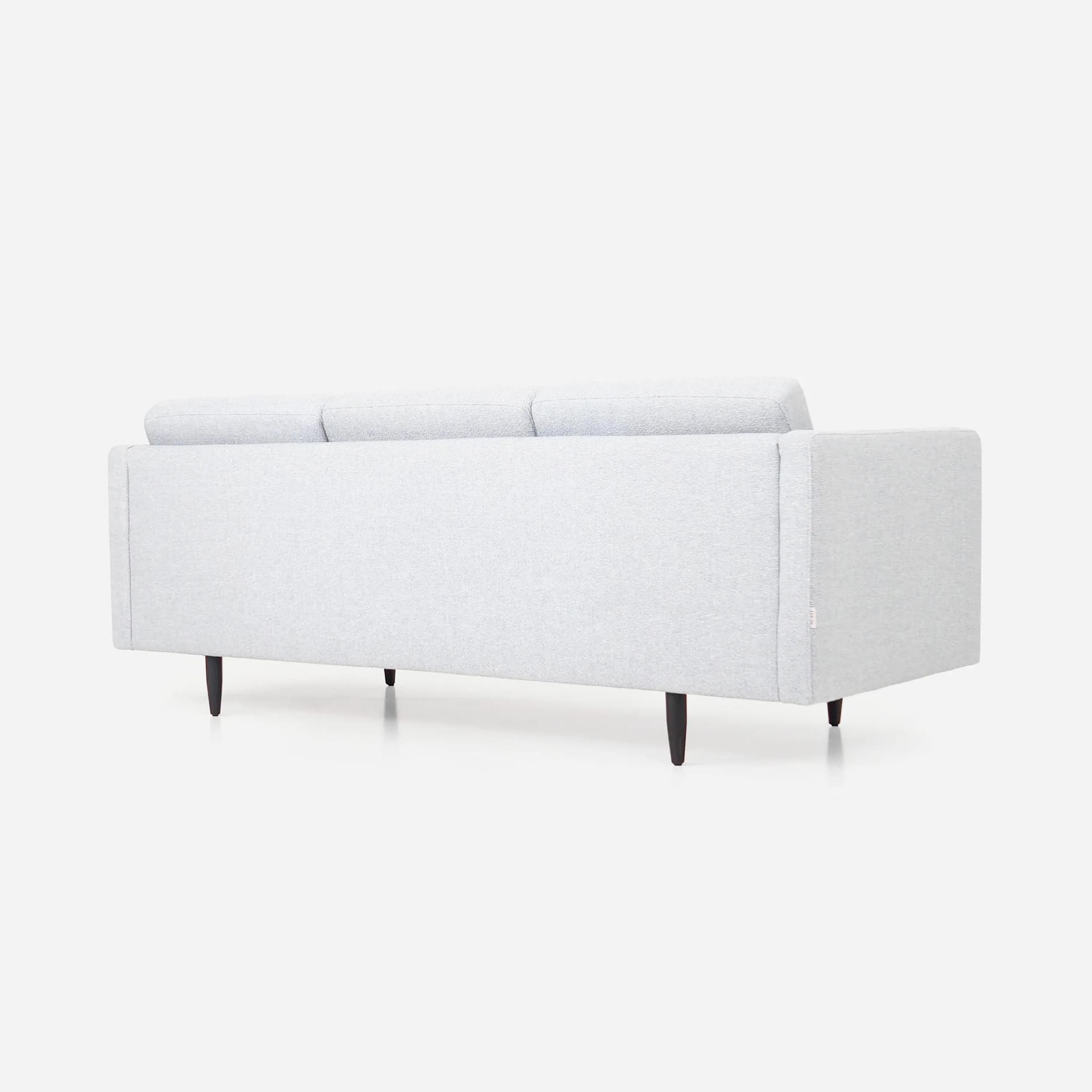 Sofa Alta, gołębi szary, tkanina, drewno, Polska, lata 90. - 36989