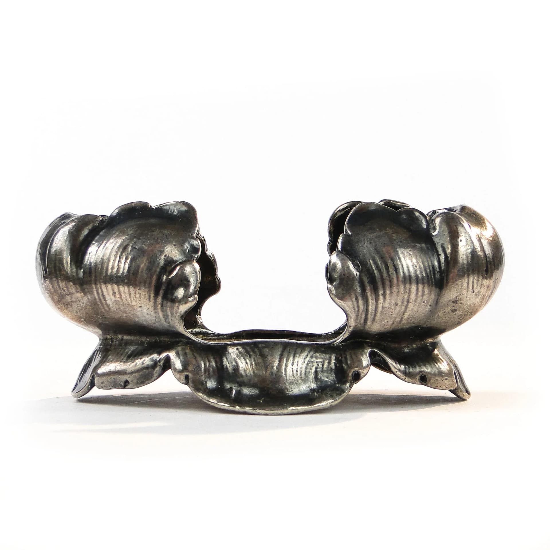 Postument na wykałaczki secesyjny, srebrny, mosiądz, Krupp & Berndorf, Austria, lata 20. - 36870