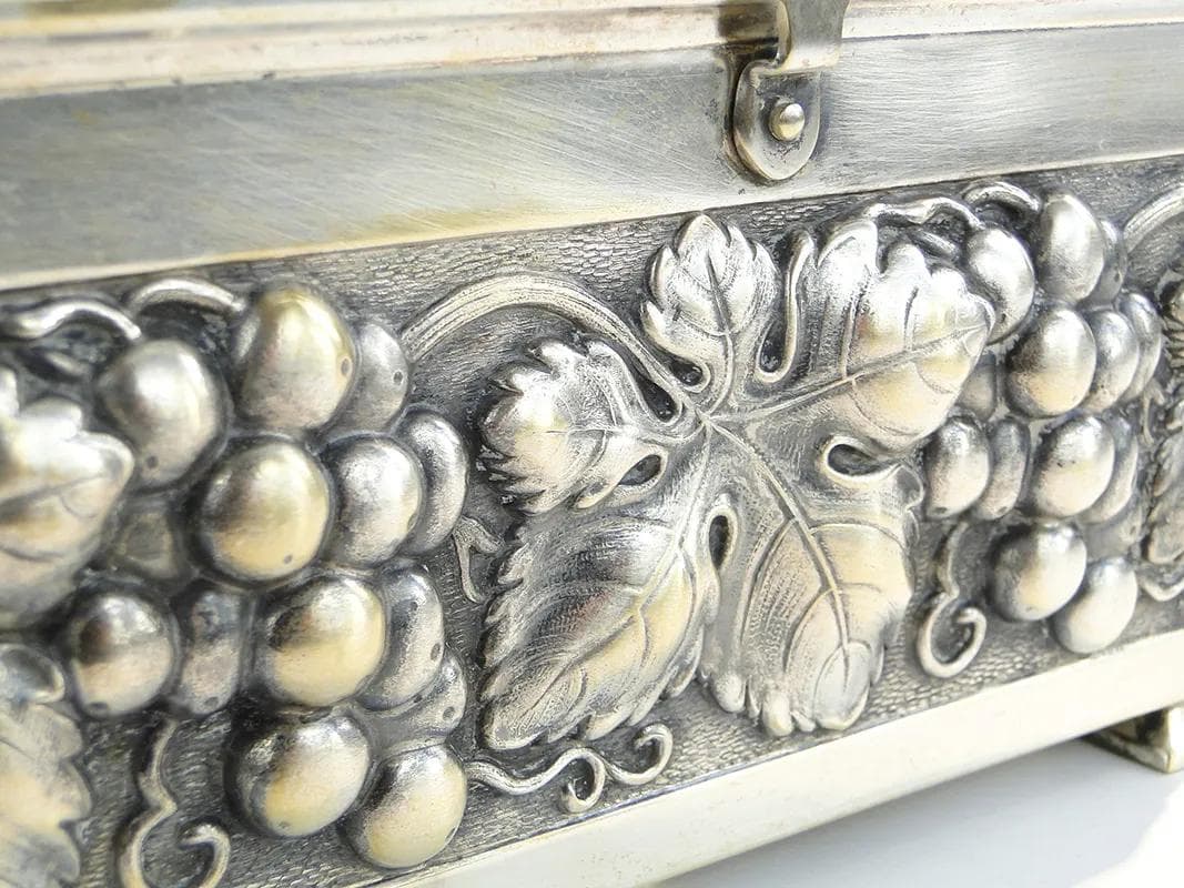 Fruit container, silver, crystal, Germany, 1920s. - 36864