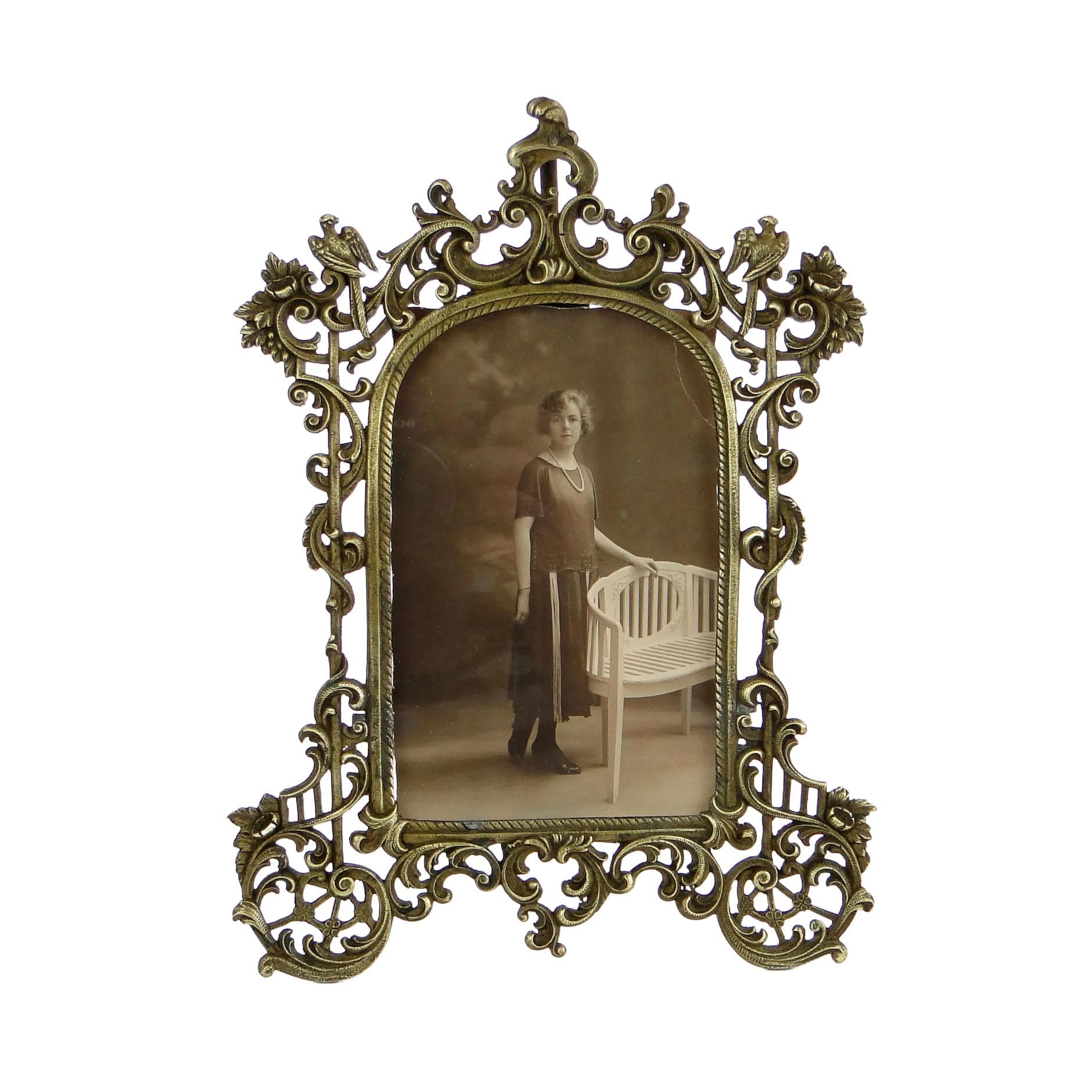 Photo Frame Rococo, Gilded Bronze, Austria, 19th c.