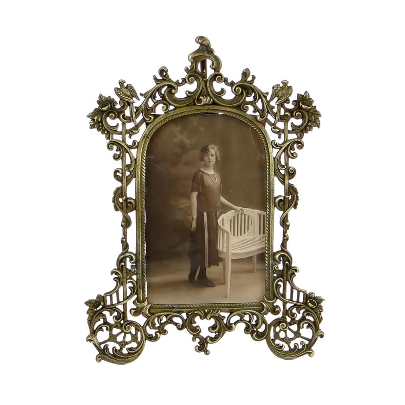 Photo Frame Rococo, Gilded Bronze, Austria, 19th c.