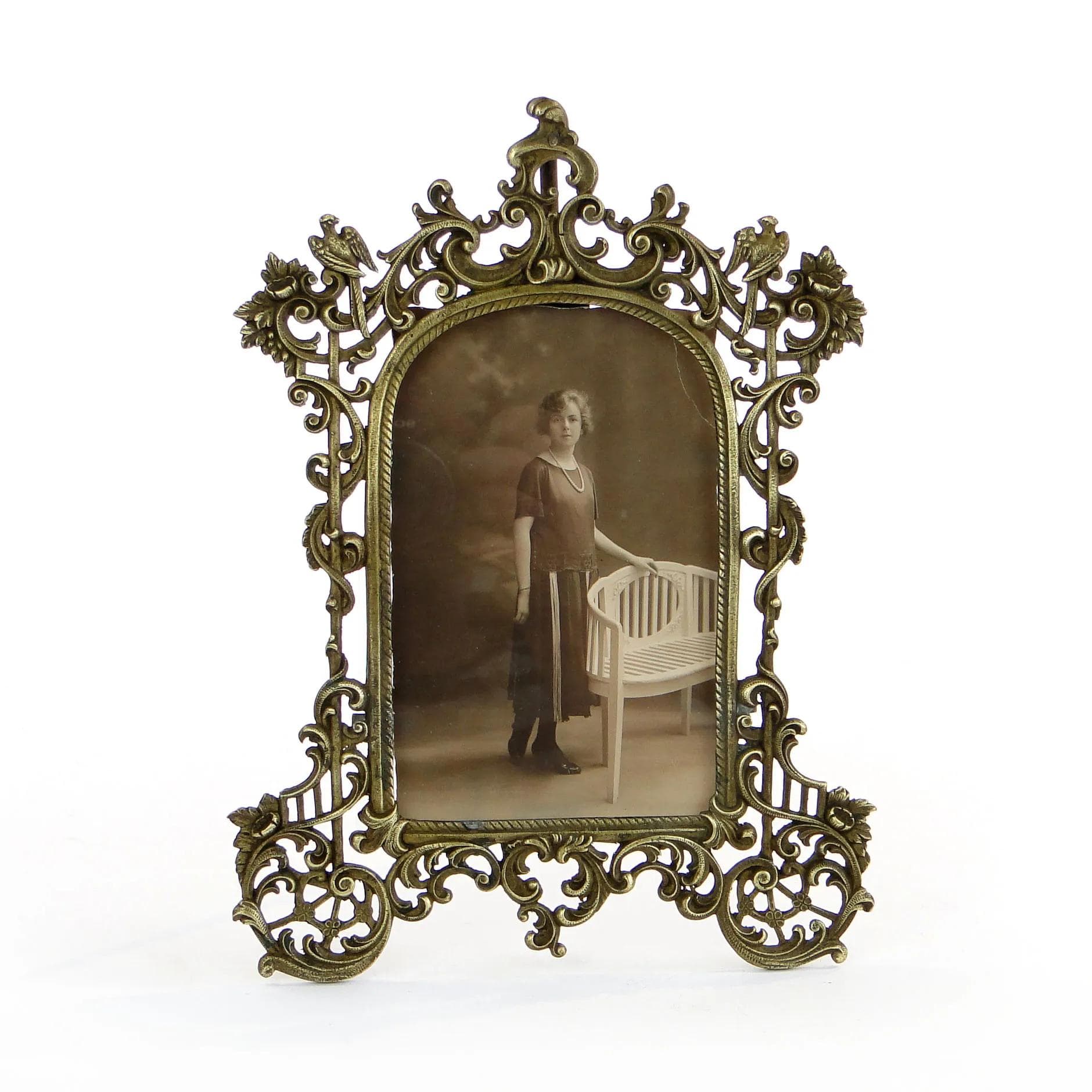 Photo Frame Rococo, Gilded Bronze, Austria, 19th c. - 36912