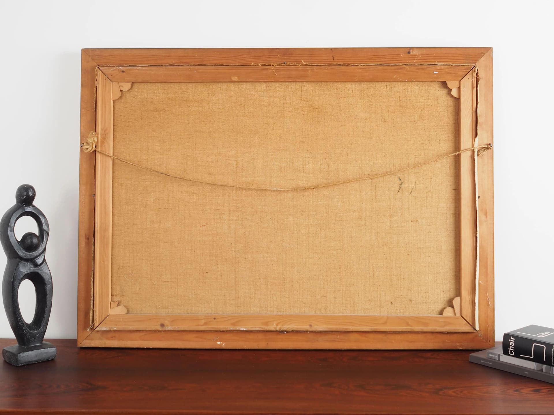 Obraz, Obóz nad rzeką, żółty, olej na płótnie, aut. V. O. Engström, Szwecja, XIX wiek - 36962