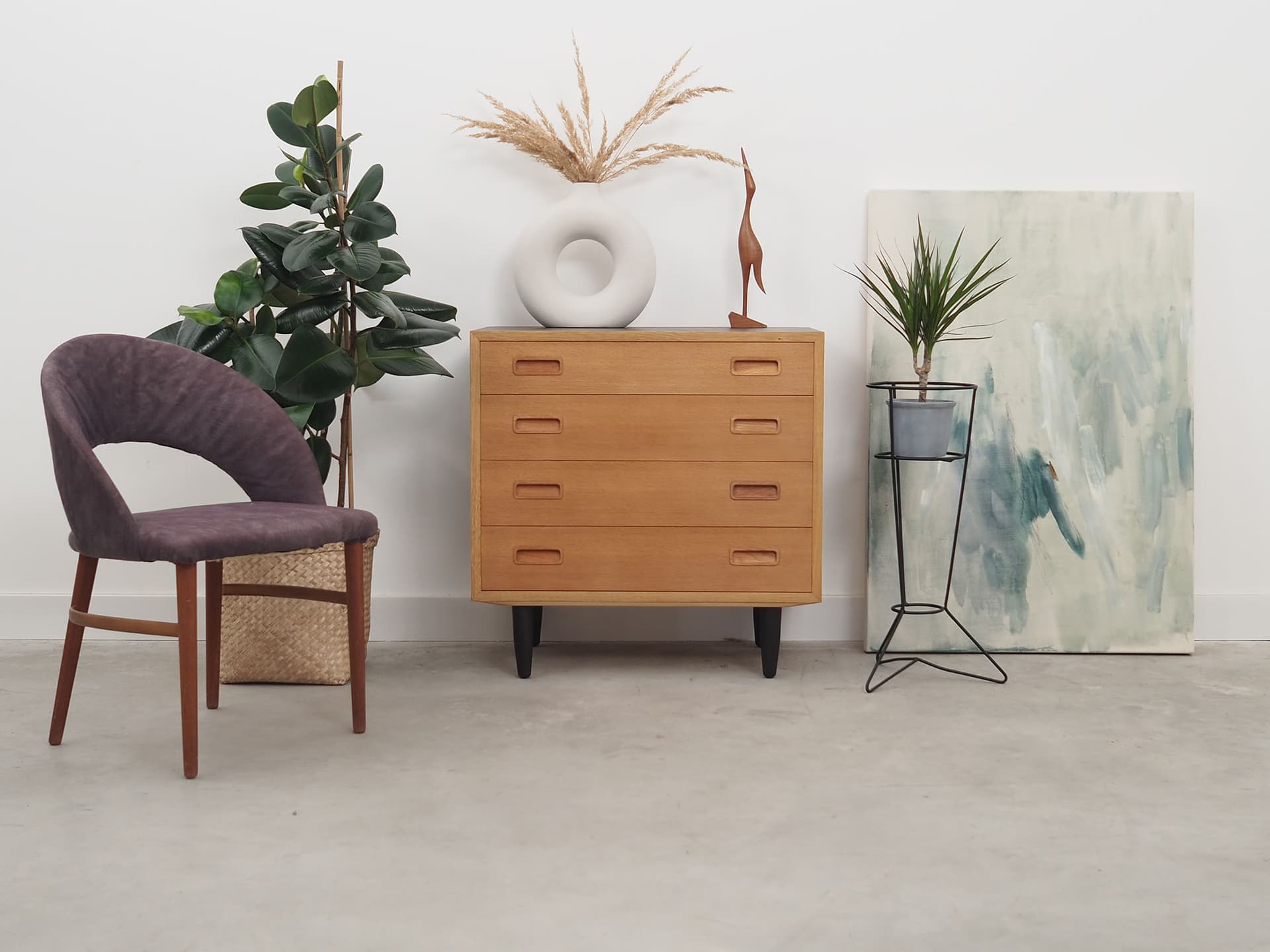 Komoda, jesion żółty, Hundevad&Co., Dania, lata 70. - 57494