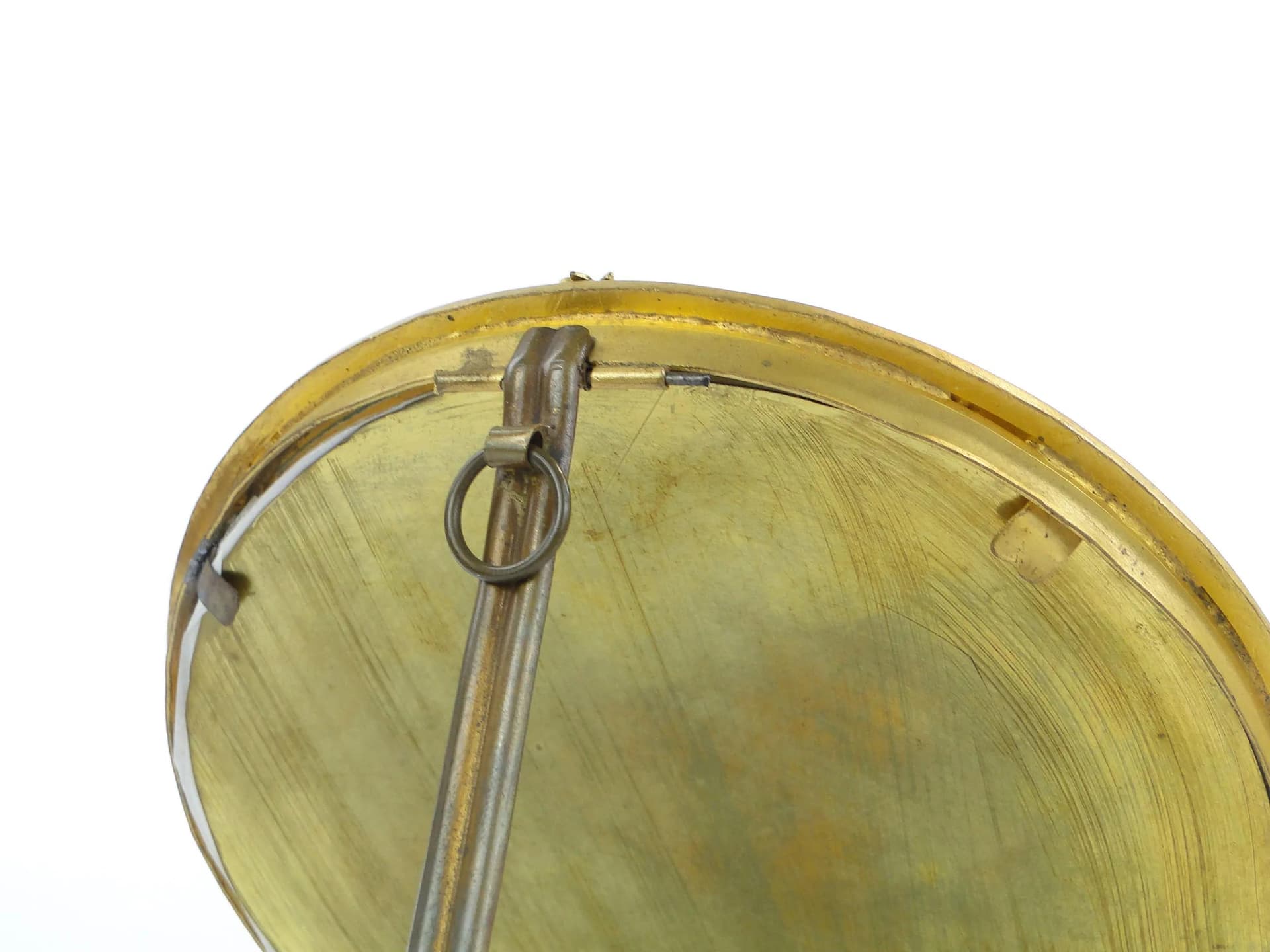 Round Photo Frame, Napoleon III, gilded bronze golden, France, 19th c. - 37061